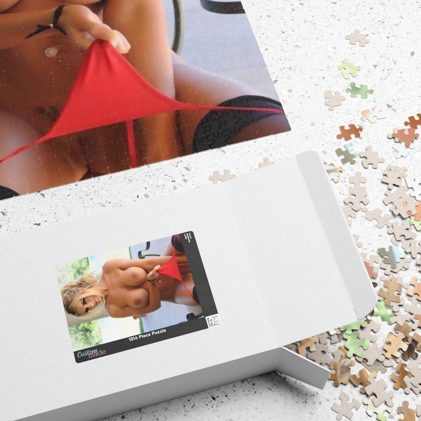 Puzzle (110, 252, 500, 1014-piece) Sexy Naked Blonde