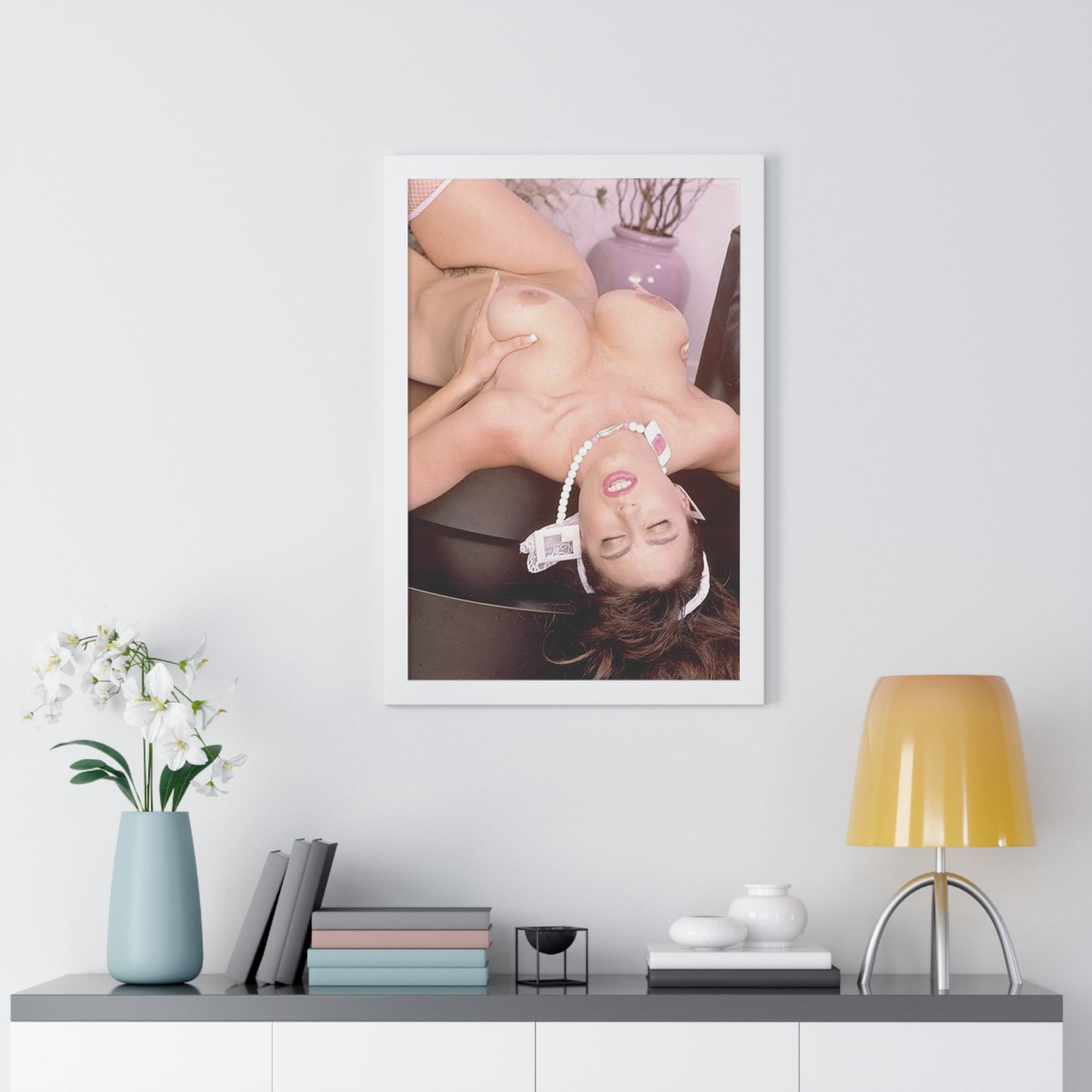 Framed Vertical Poster Porn Star Christy Canyon Nude