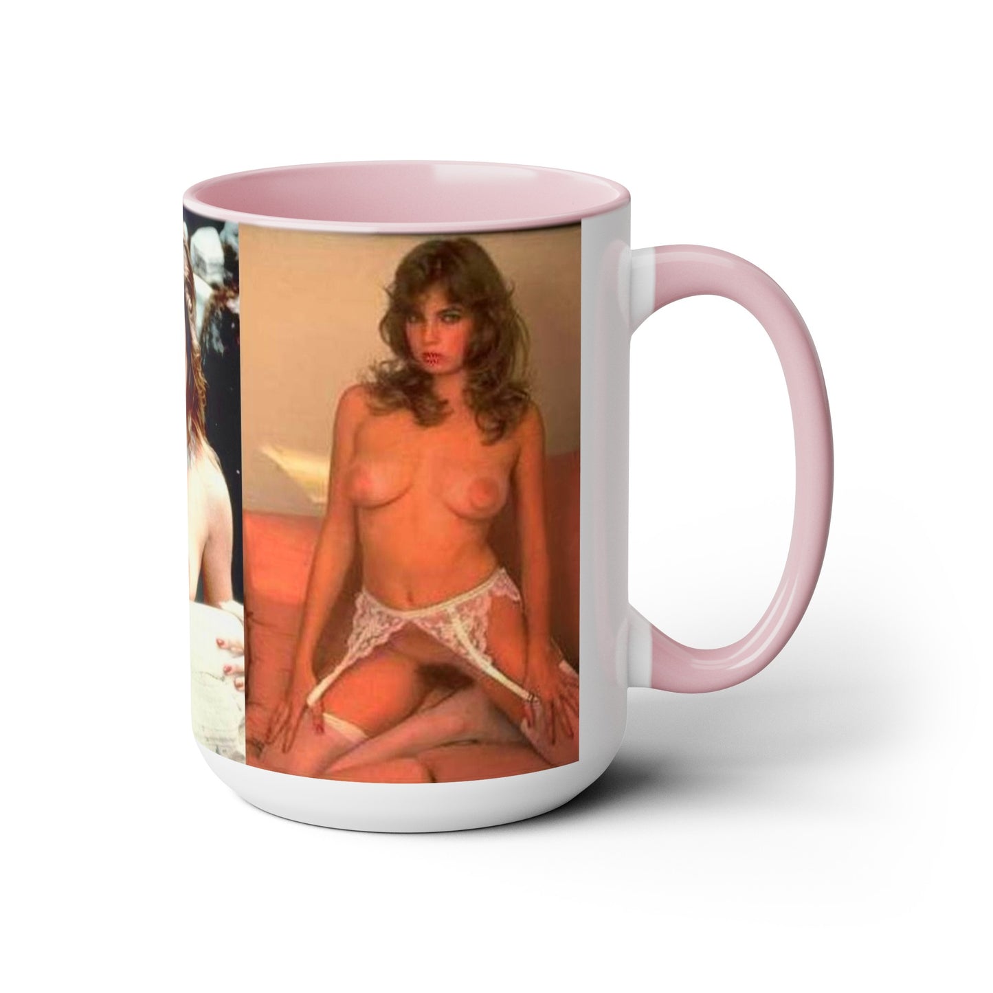 Two-Tone Coffee Mugs, 15oz Traci Lords Nude