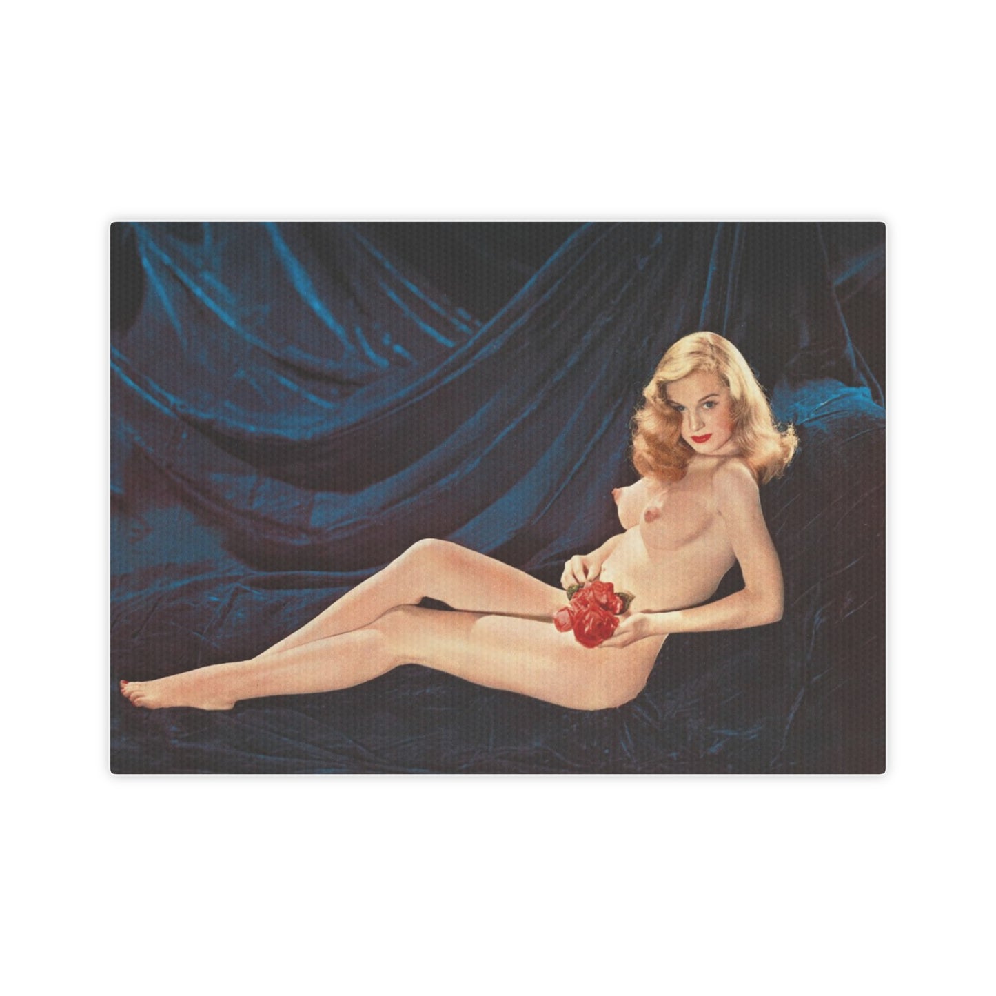 Canvas Photo Tile Playboy Playmate April 1954 Marilyn Waltz