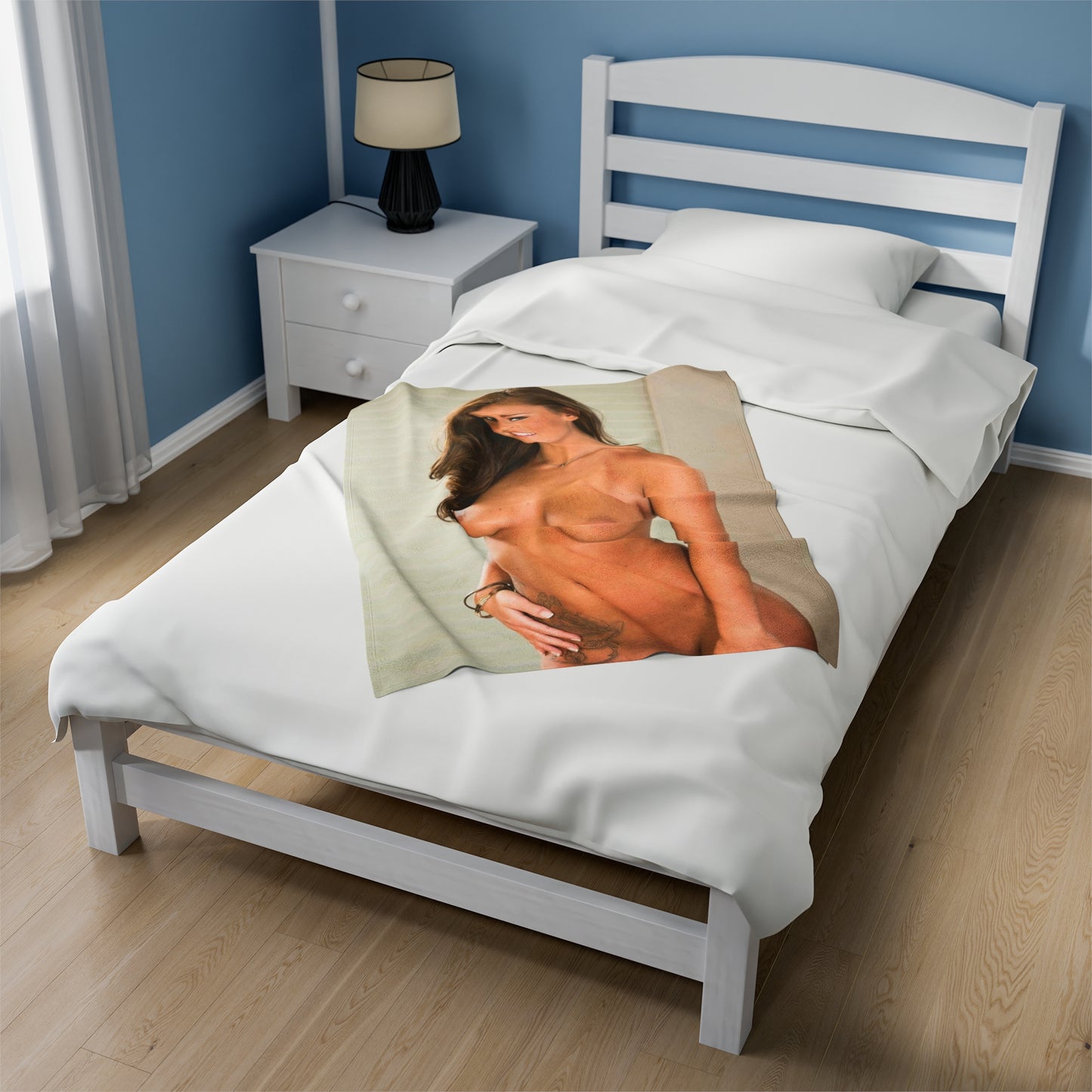 Velveteen Plush Blanket Whitney Westgate Nude