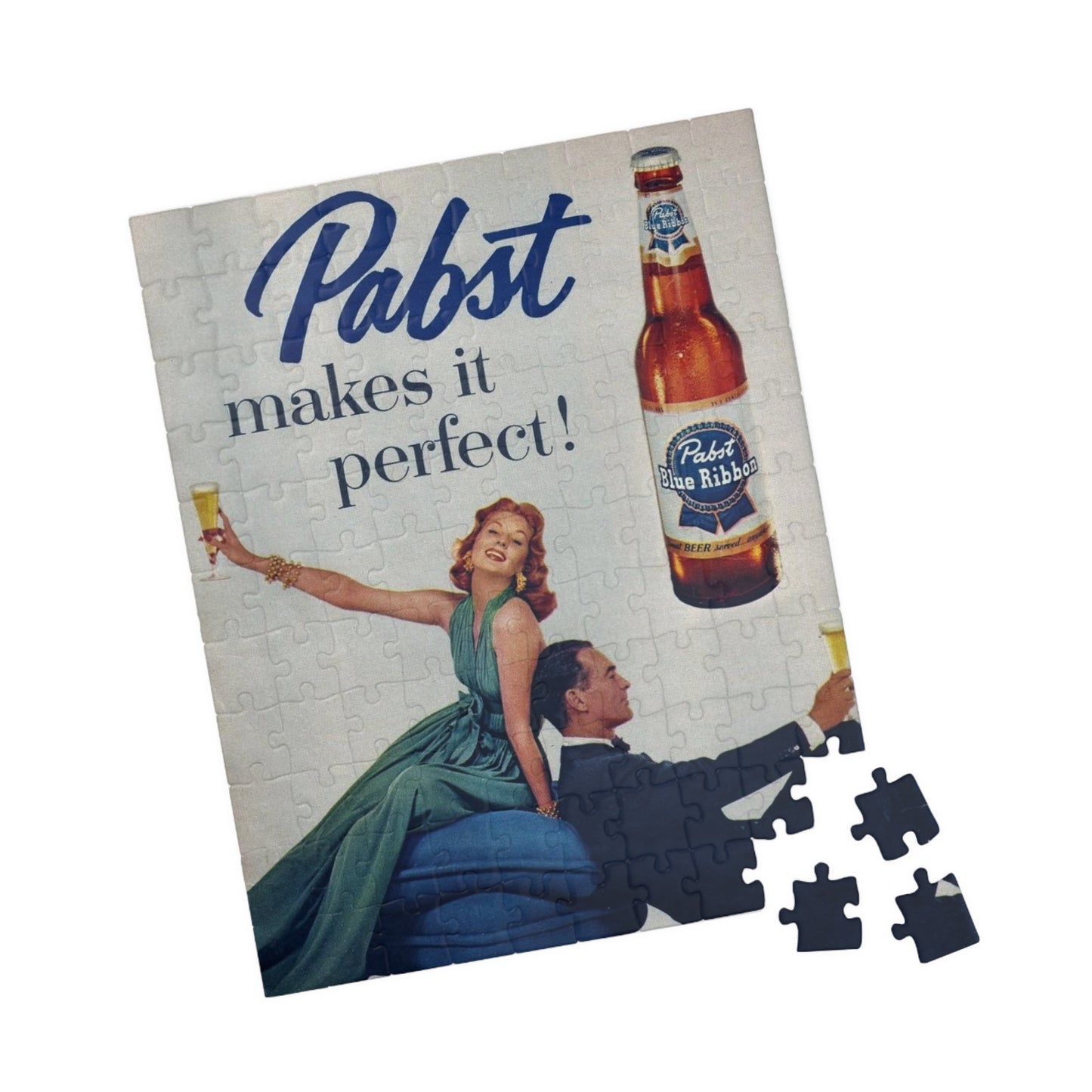 Puzzle (110, 252, 520, 1014-piece) Retro Beer Advertisement Pabst