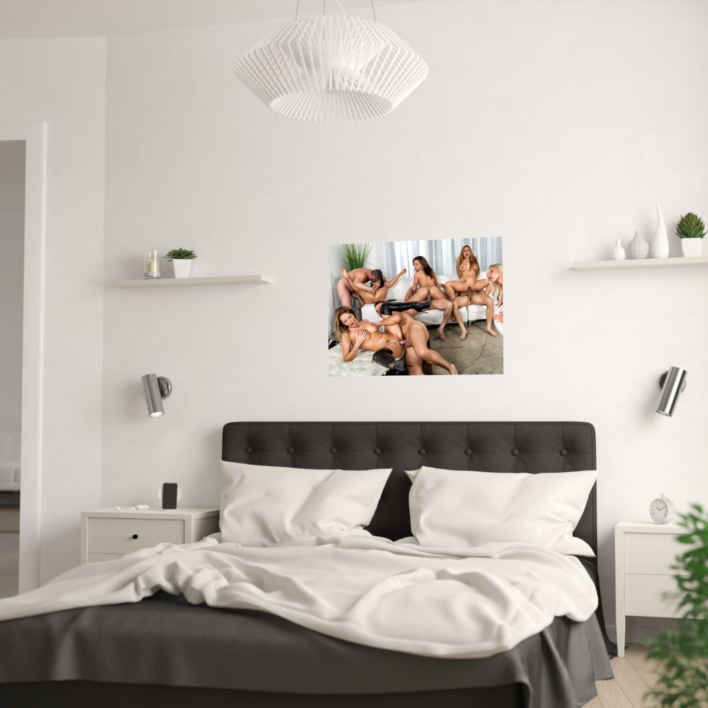 Satin Posters (210gsm) Hardcore Orgy Porn Stars