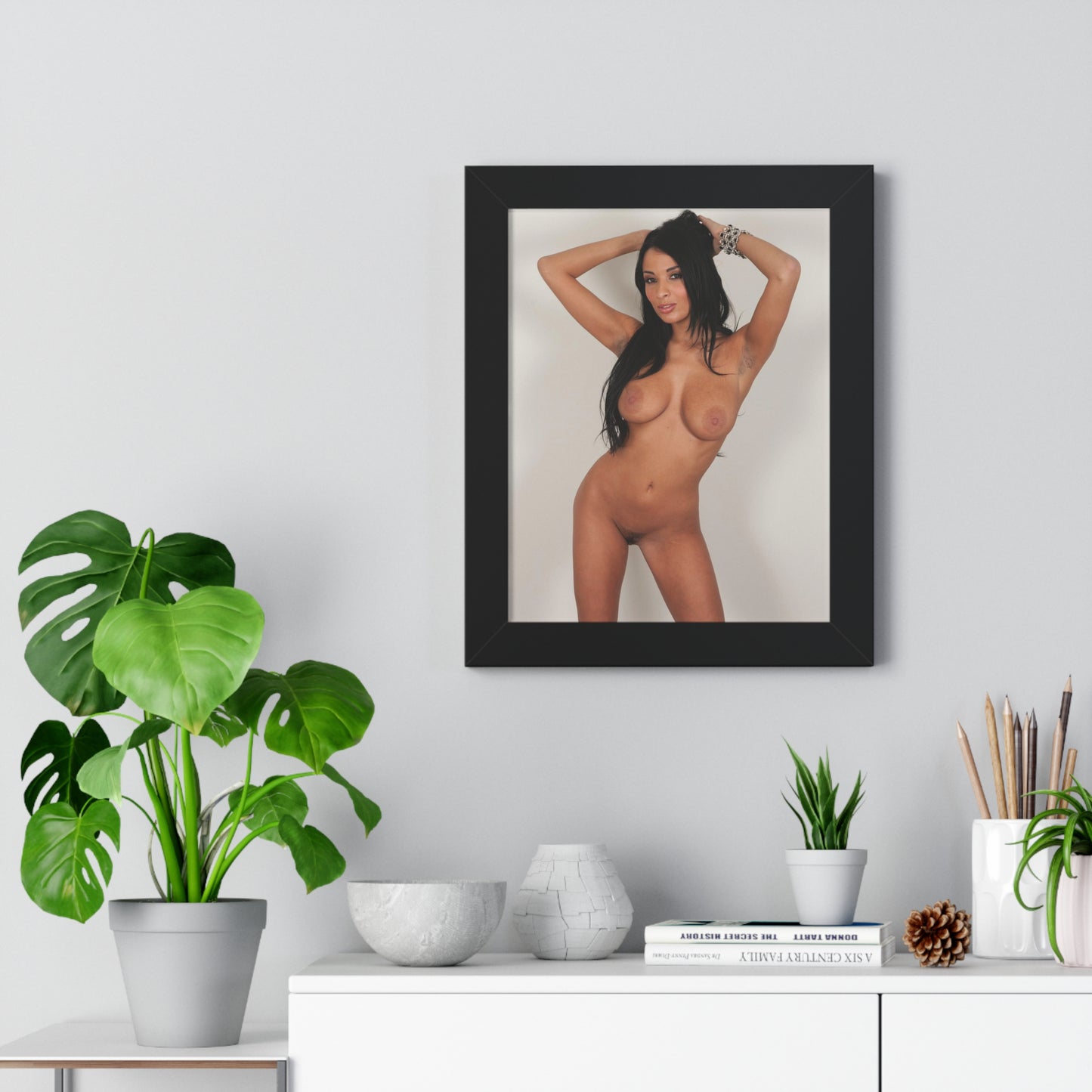 Framed Vertical Poster Pornstar Anissa Kate Nude