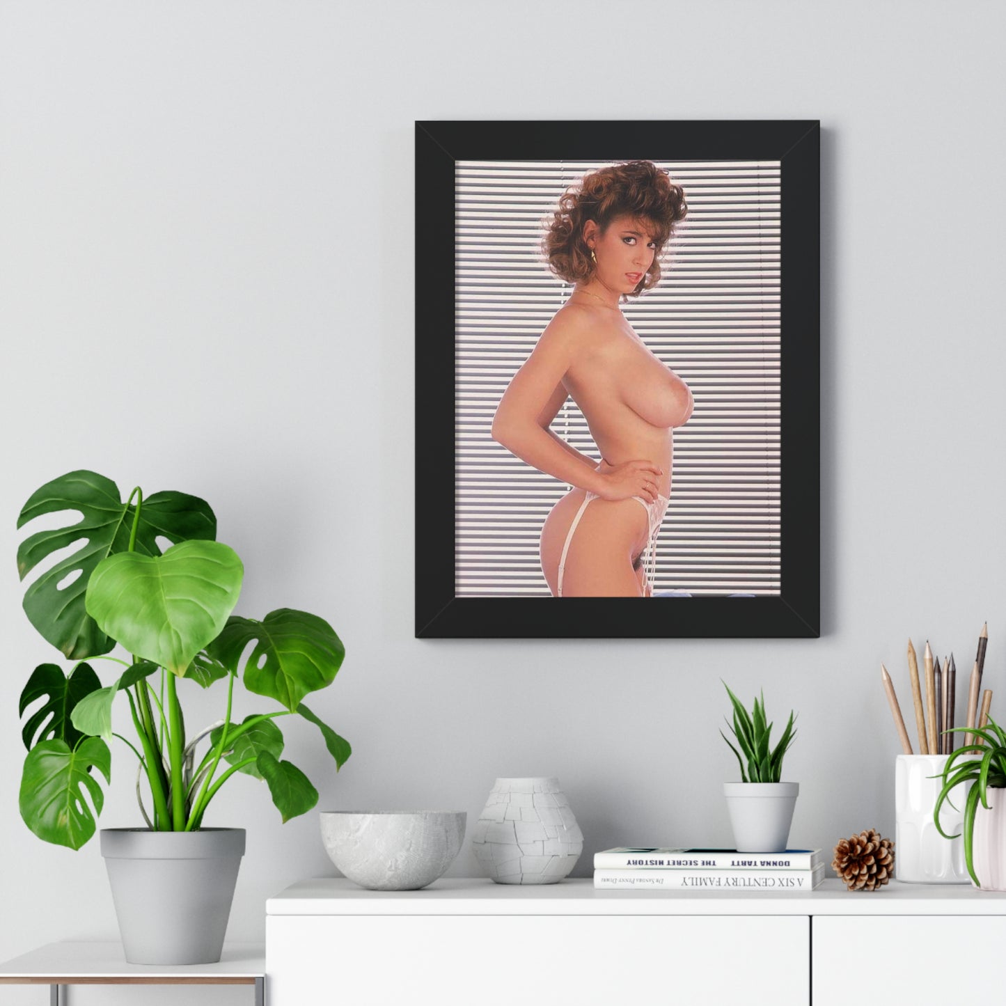 Framed Vertical Poster Porn Star Christy Canyon Nude