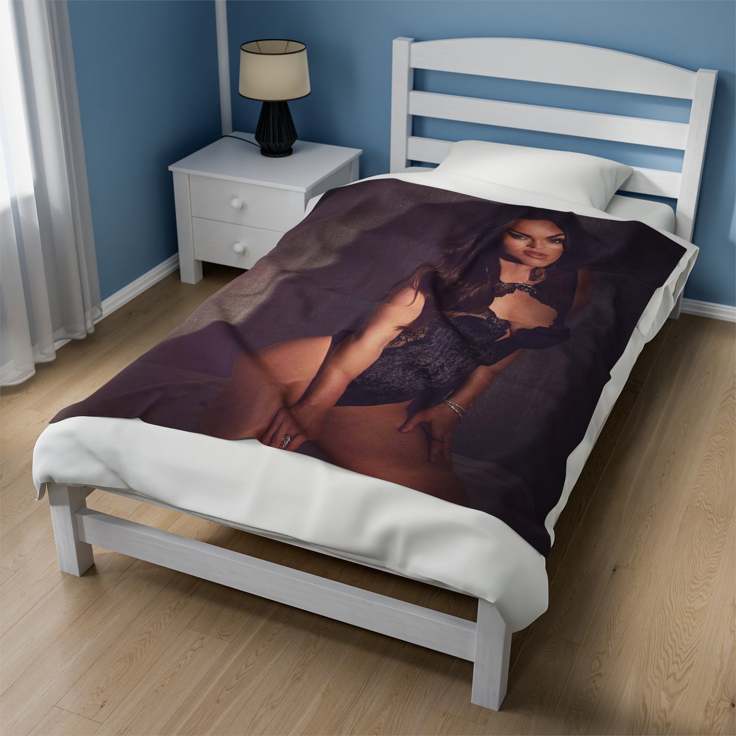 Velveteen Plush Blanket Megan Fox