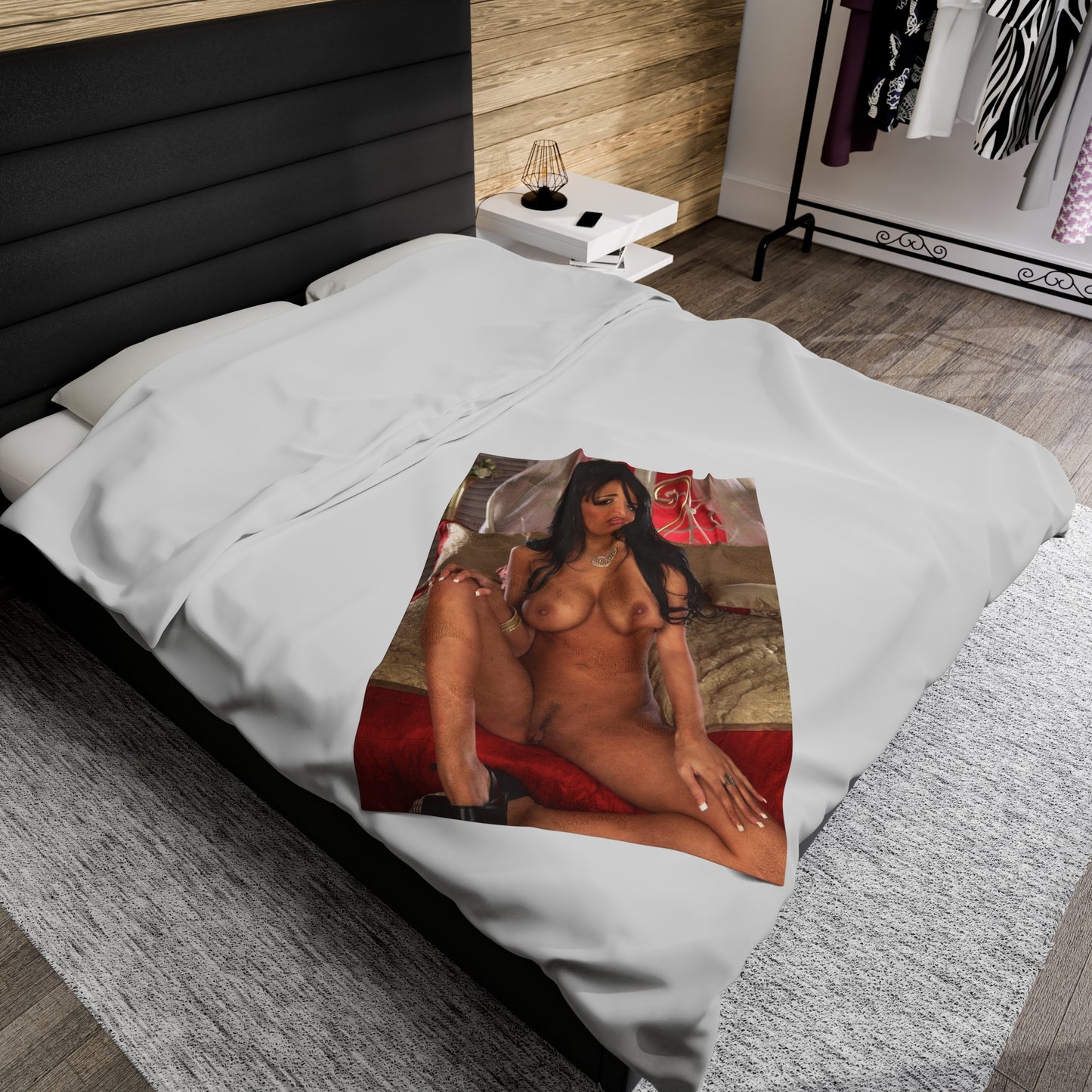Velveteen Plush Blanket Porn Star Anissa Kate Nude