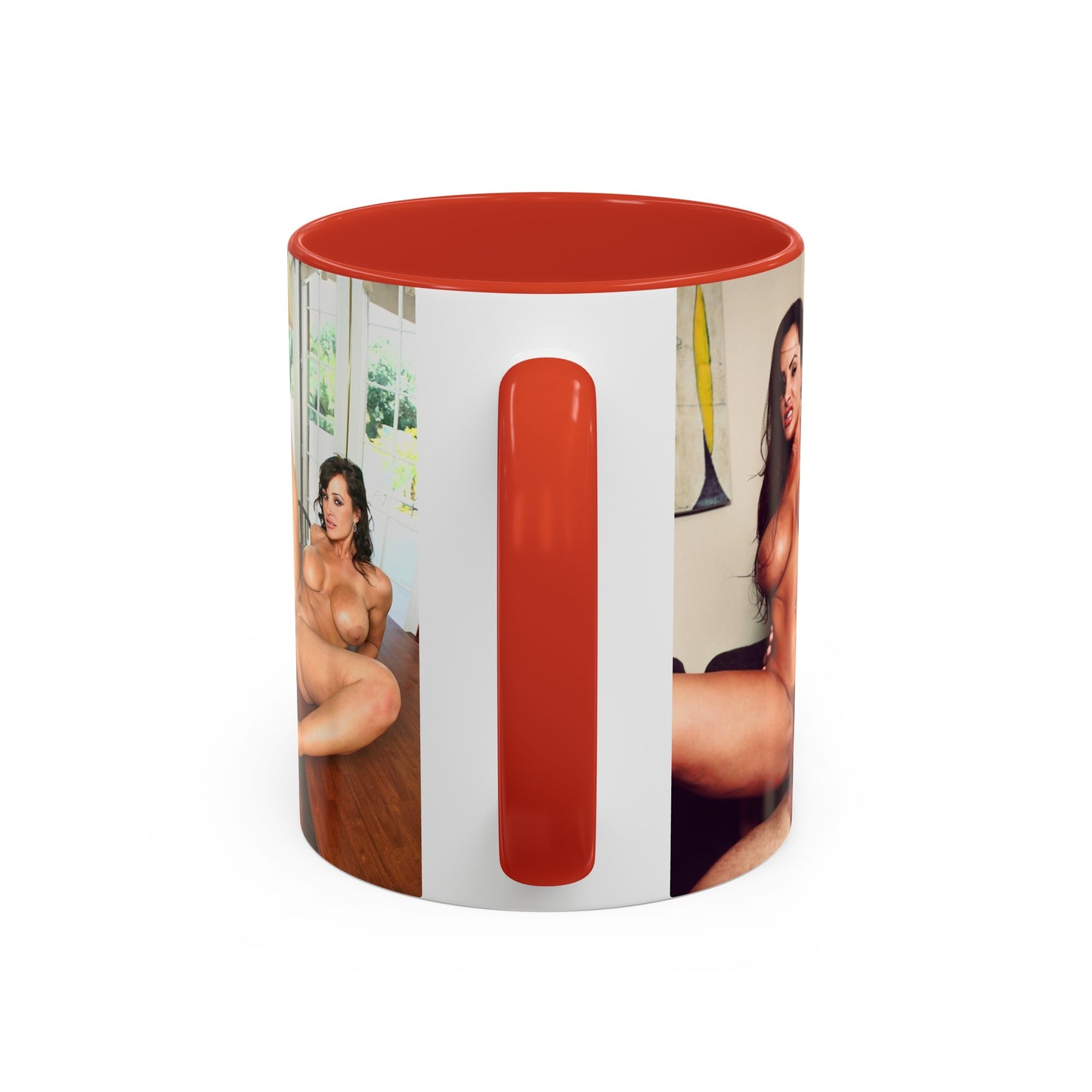 Accent Coffee Mug (11, 15oz) Hardcore Porno Porn Star Scene Lisa Ann Fucking