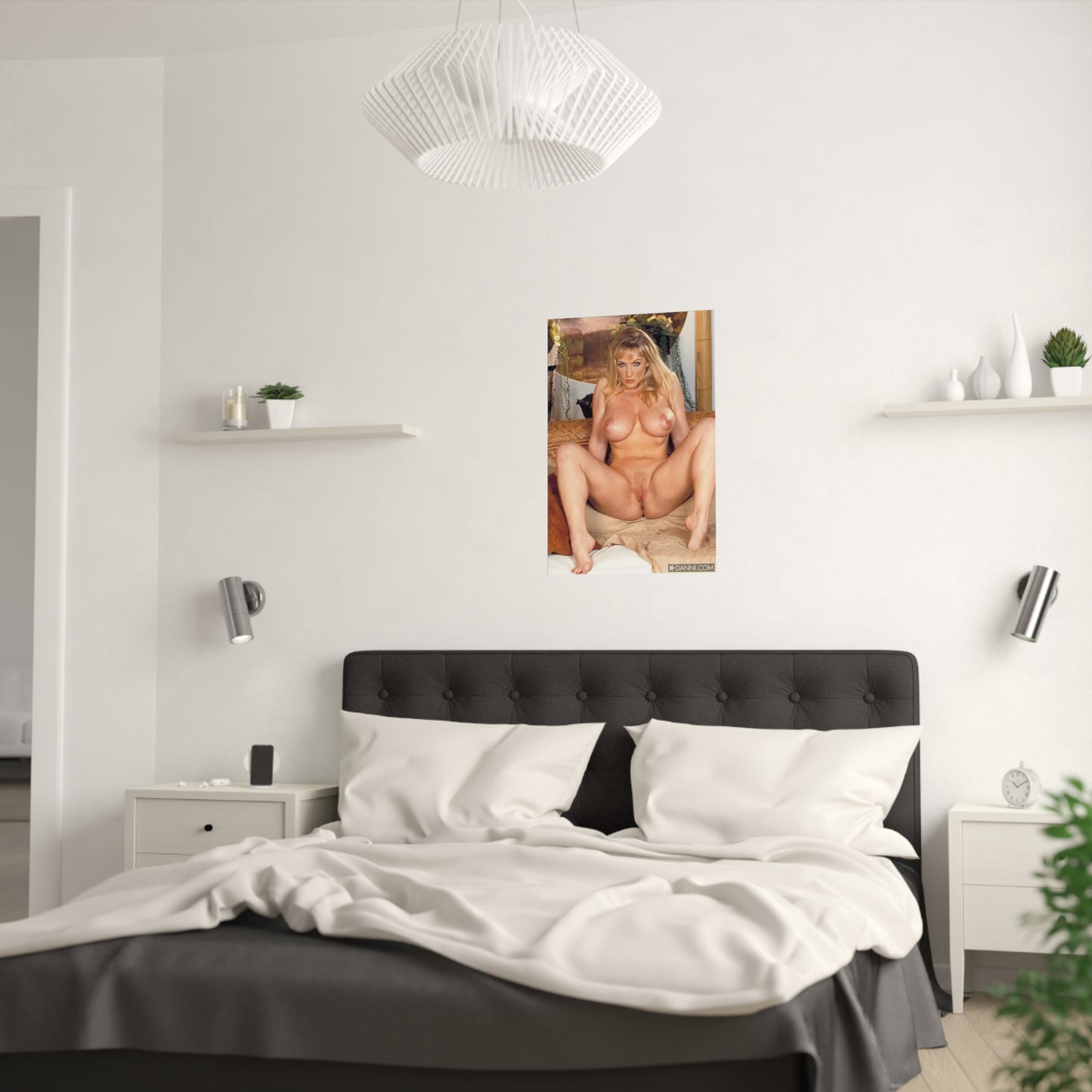 Satin Posters (210gsm) Retro Pornstar Danni Ashe Nude