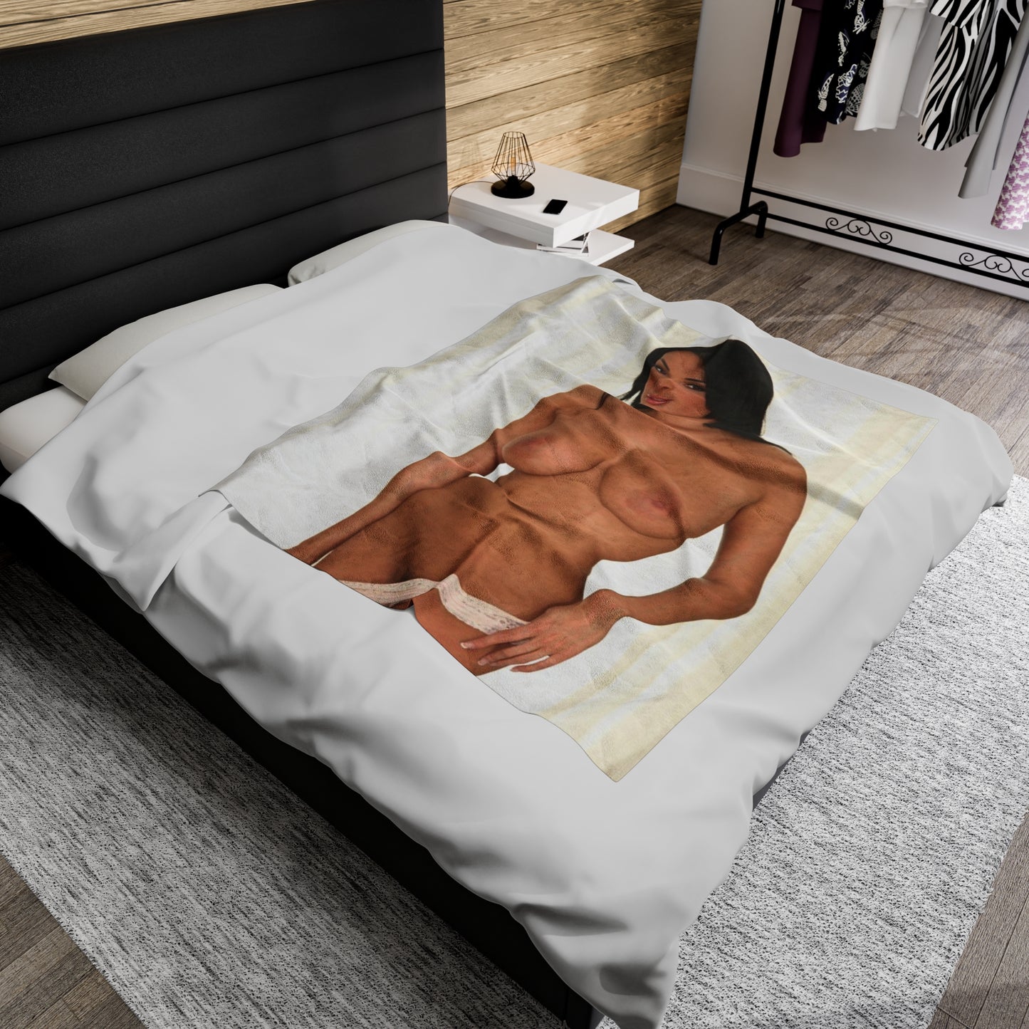 Velveteen Plush Blanket Porn Star Anissa Kate Nude