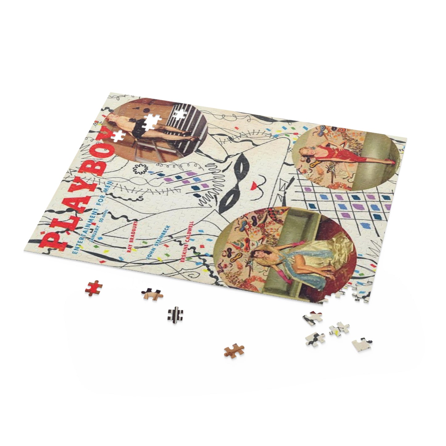 Puzzle (120, 252, 500-Piece) Playboy Cover January 1955