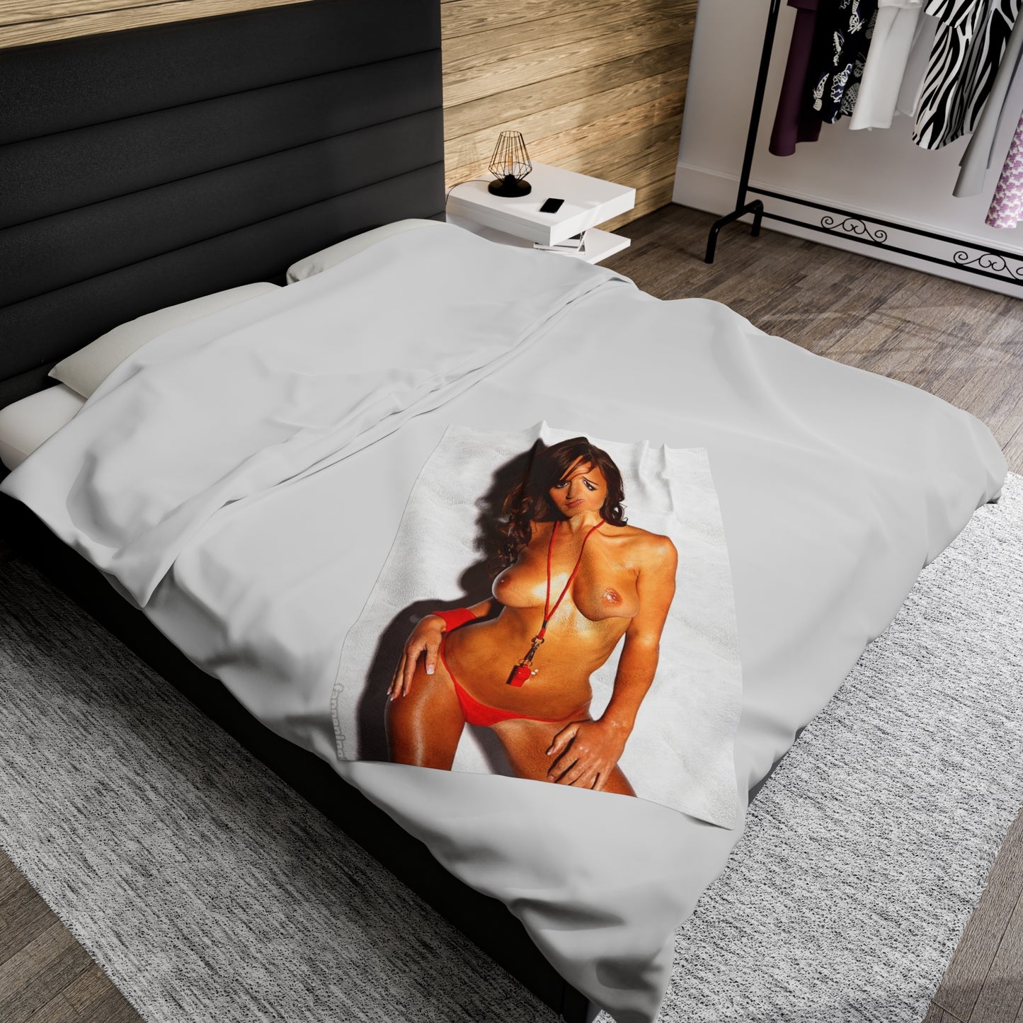 Velveteen Plush Blanket Sexy Brit Rosie Jones Nude