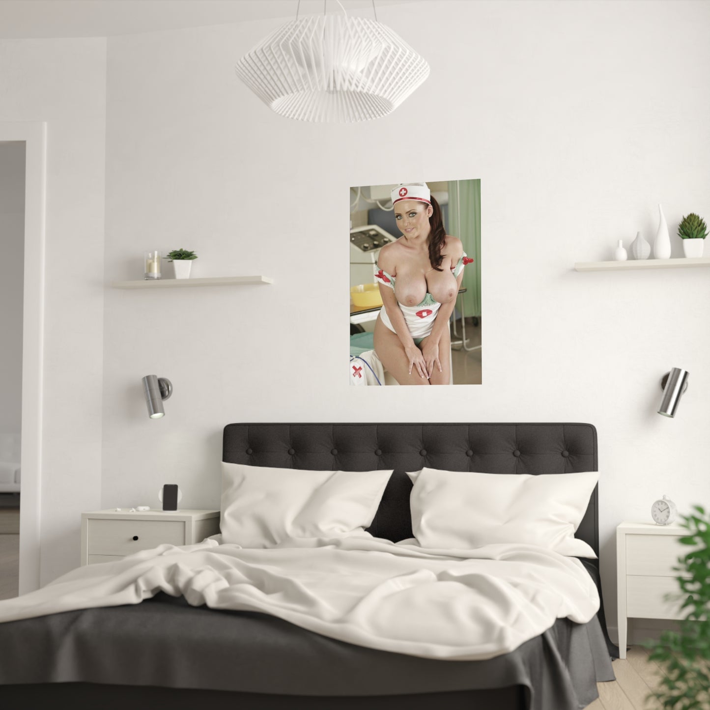 Satin Posters (210gsm) Sexy Nude Nurse Sophie Dee