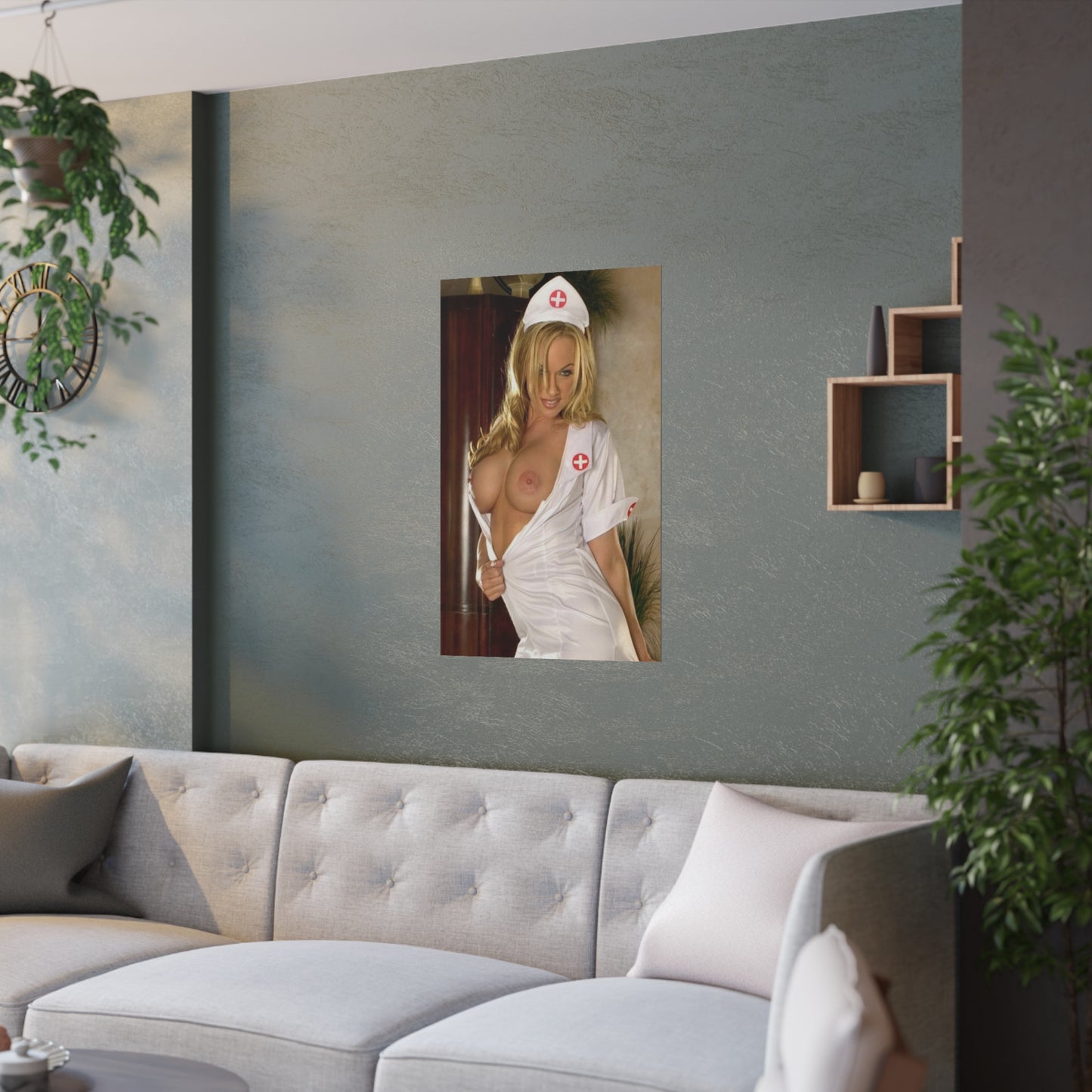 Satin Posters (210gsm) Sexy Nude Nurse