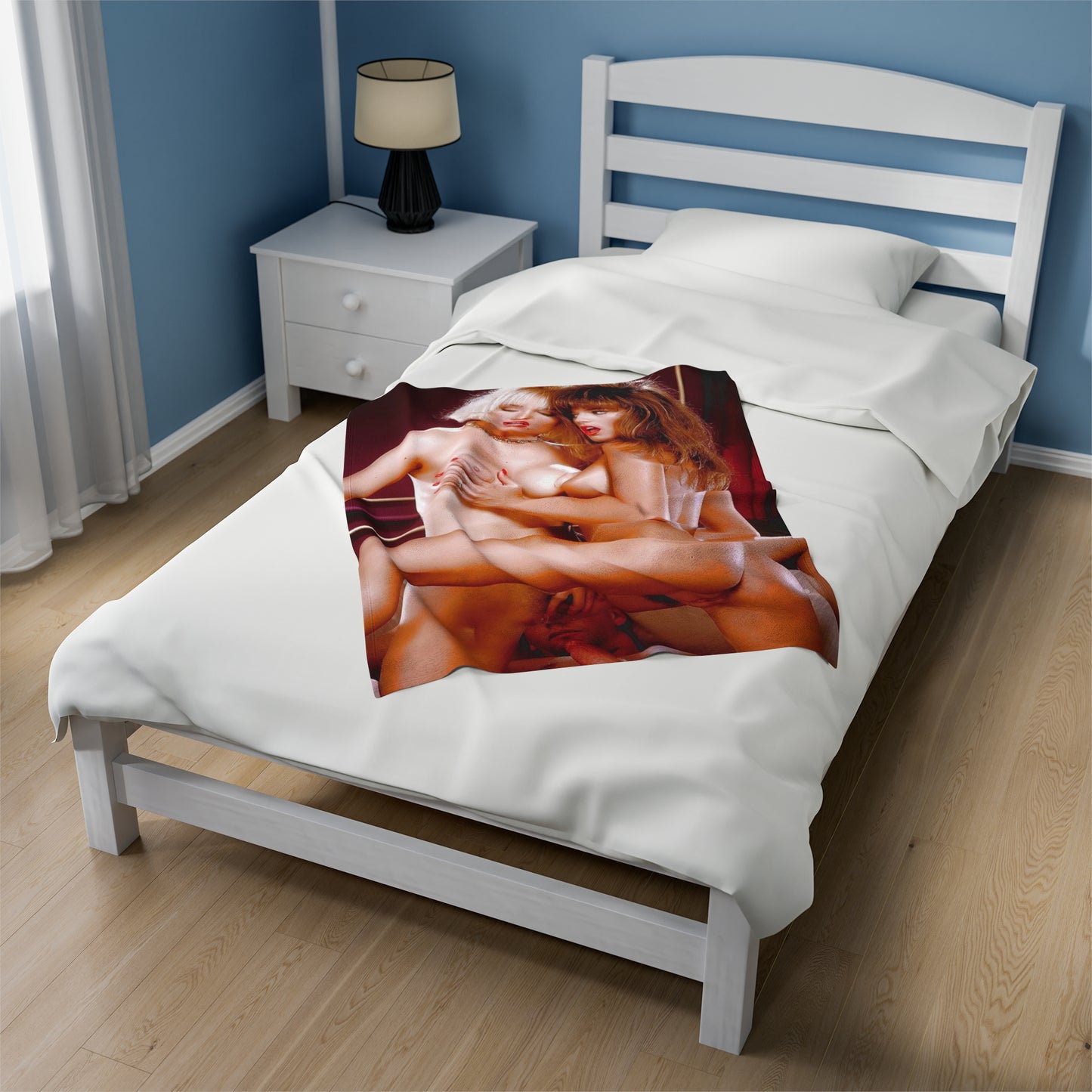 Velveteen Plush Blanket Racquel Darrian Nude