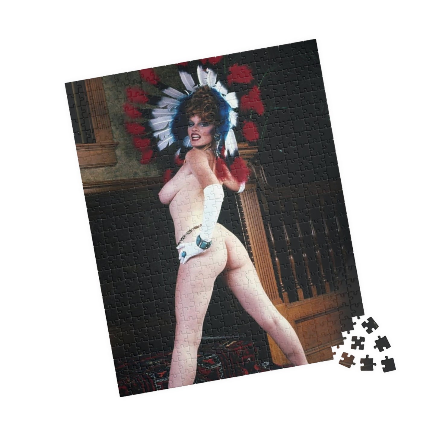 Puzzle (110, 252, 500, 1014-piece) Retro Porn Star Lisa De Leeuw Nude