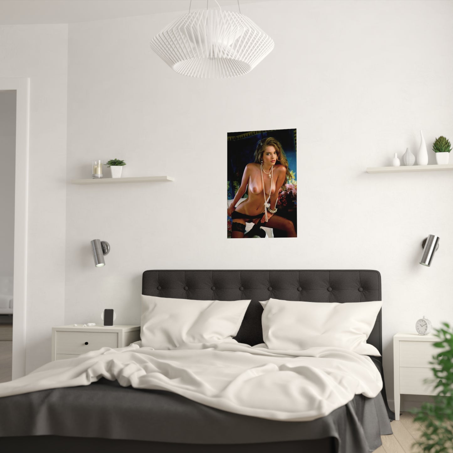 Satin Posters (210gsm) Retro Adult Star Bonita Saint Nude