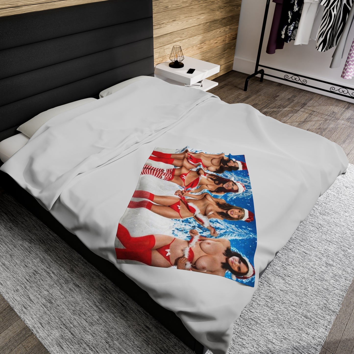 Velveteen Plush Blanket Nude Christmas Pornstars