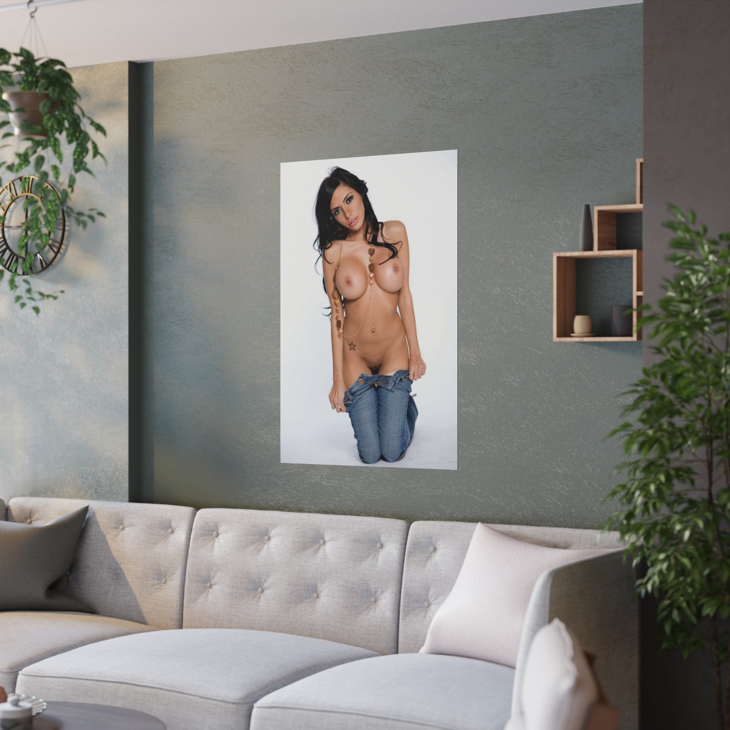 Satin Posters (210gsm) Porn Star Lela Star Nude
