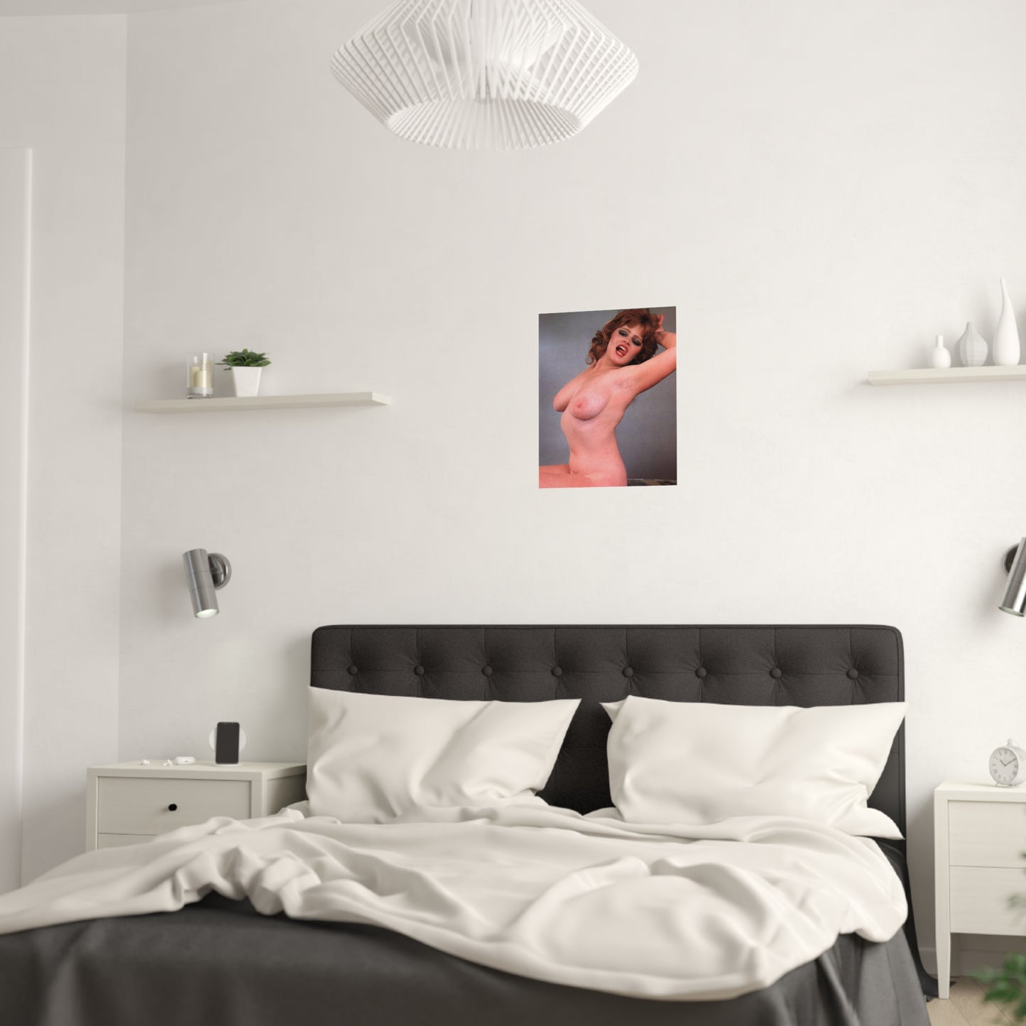 Satin Posters (210gsm) Retro Pornstar Lisa De Leeuw Nude