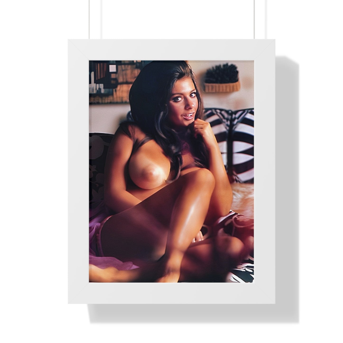 Framed Vertical Poster Playboy Playmate Cynthia Myers nude