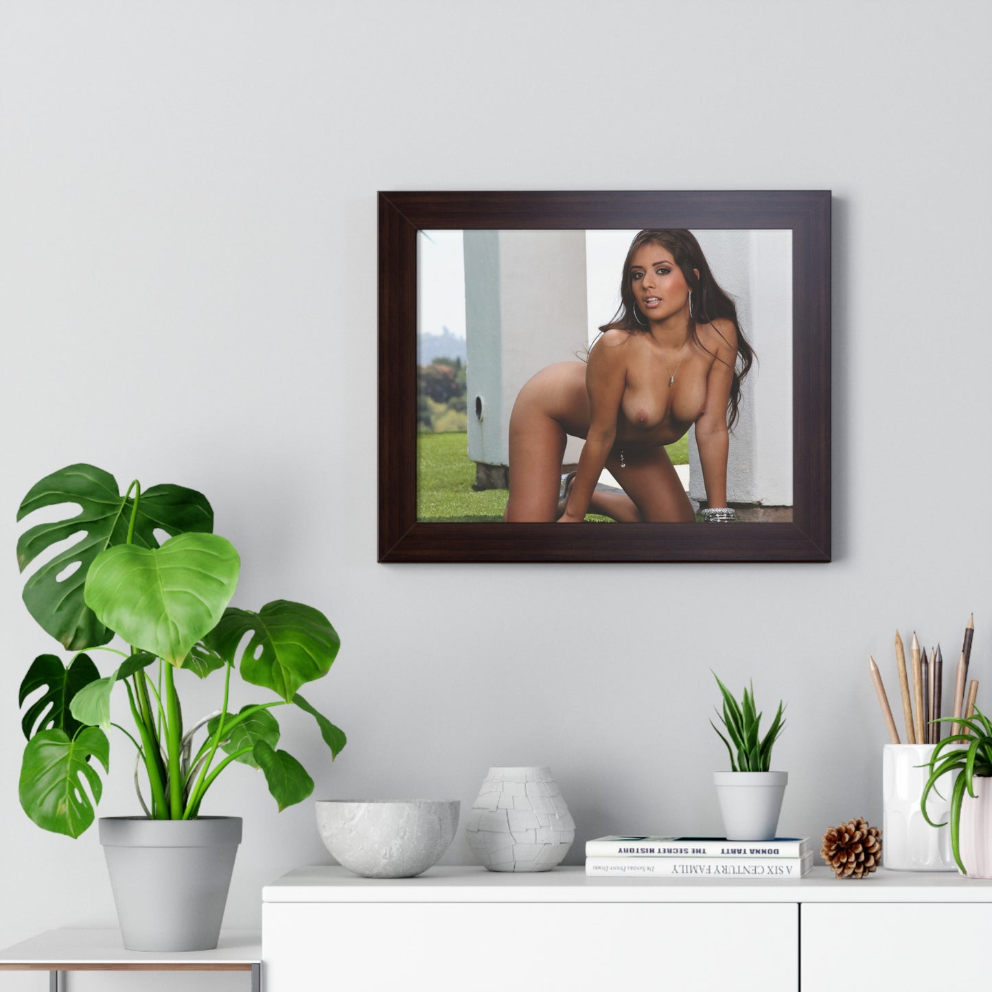 Framed Horizontal Poster Porn Star Jynx Maze Nude