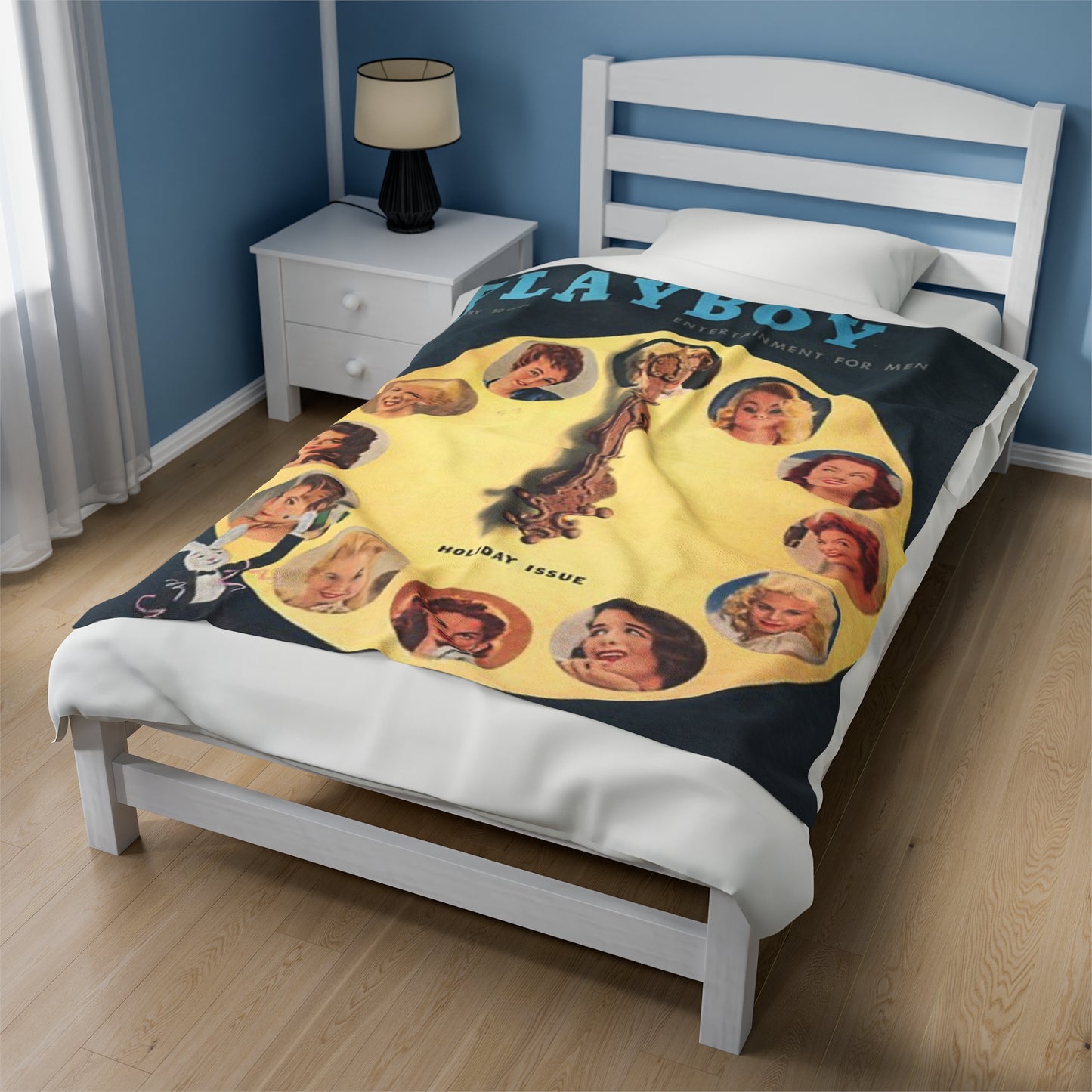Velveteen Plush Blanket Play Boy Cover January 1957