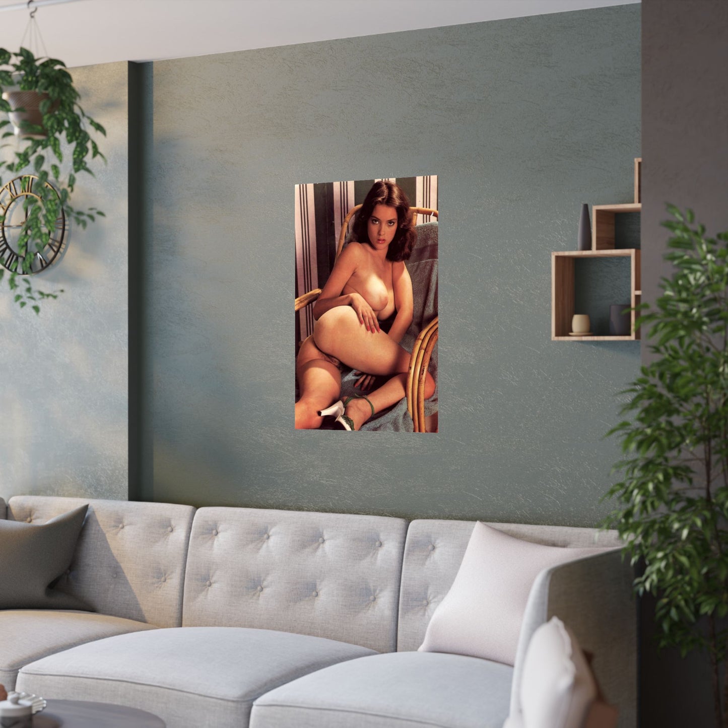 Satin Posters (210gsm) Retro Porn Star Frances Voy Nude