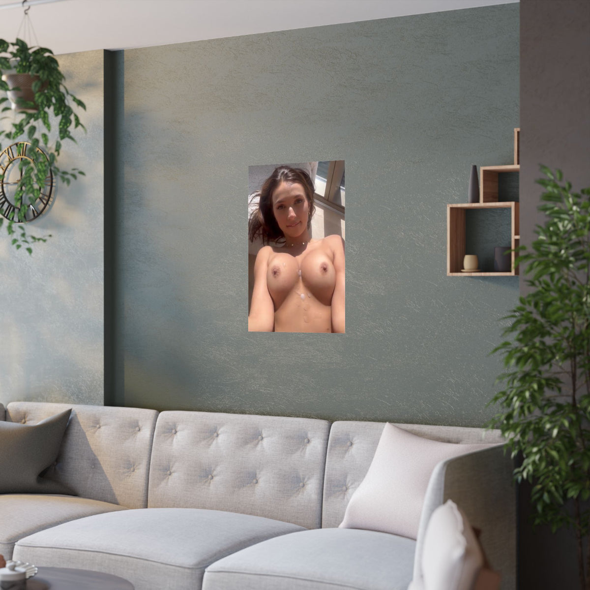 Satin Posters (210gsm) Teen Tits Covered in Cum