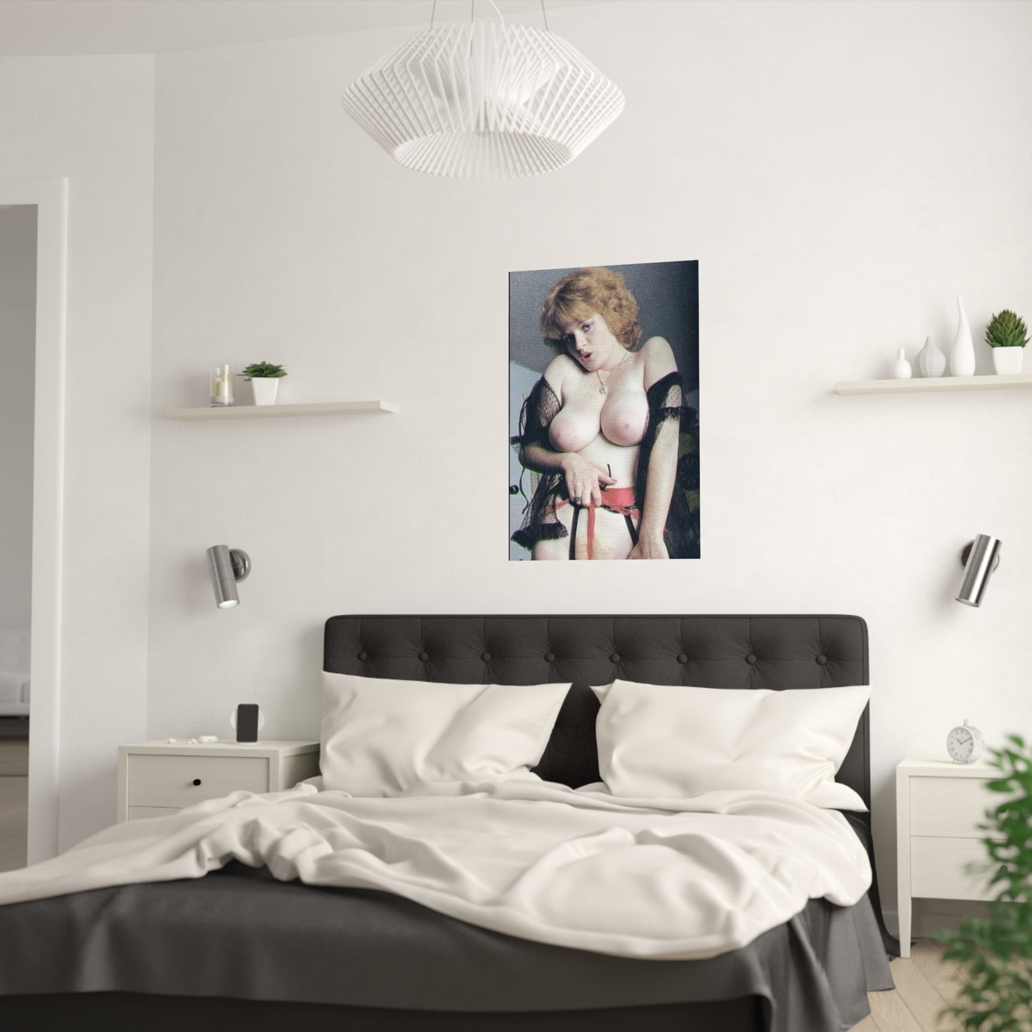 Satin Posters (210gsm) Retro Pornstar Lisa De Leeuw Nude