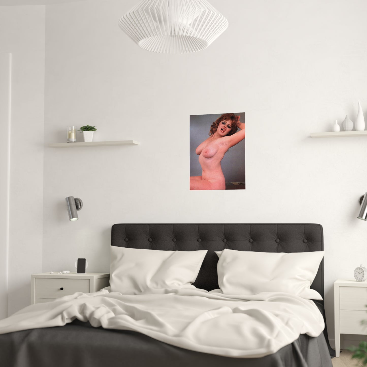 Satin Posters (210gsm) Retro Pornstar Lisa De Leeuw Nude