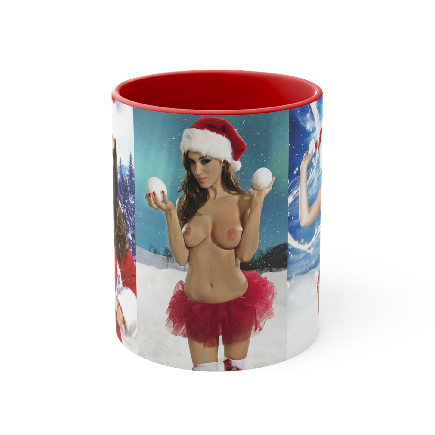 Accent Coffee Mug, 11oz Nude Christmas Pornstars