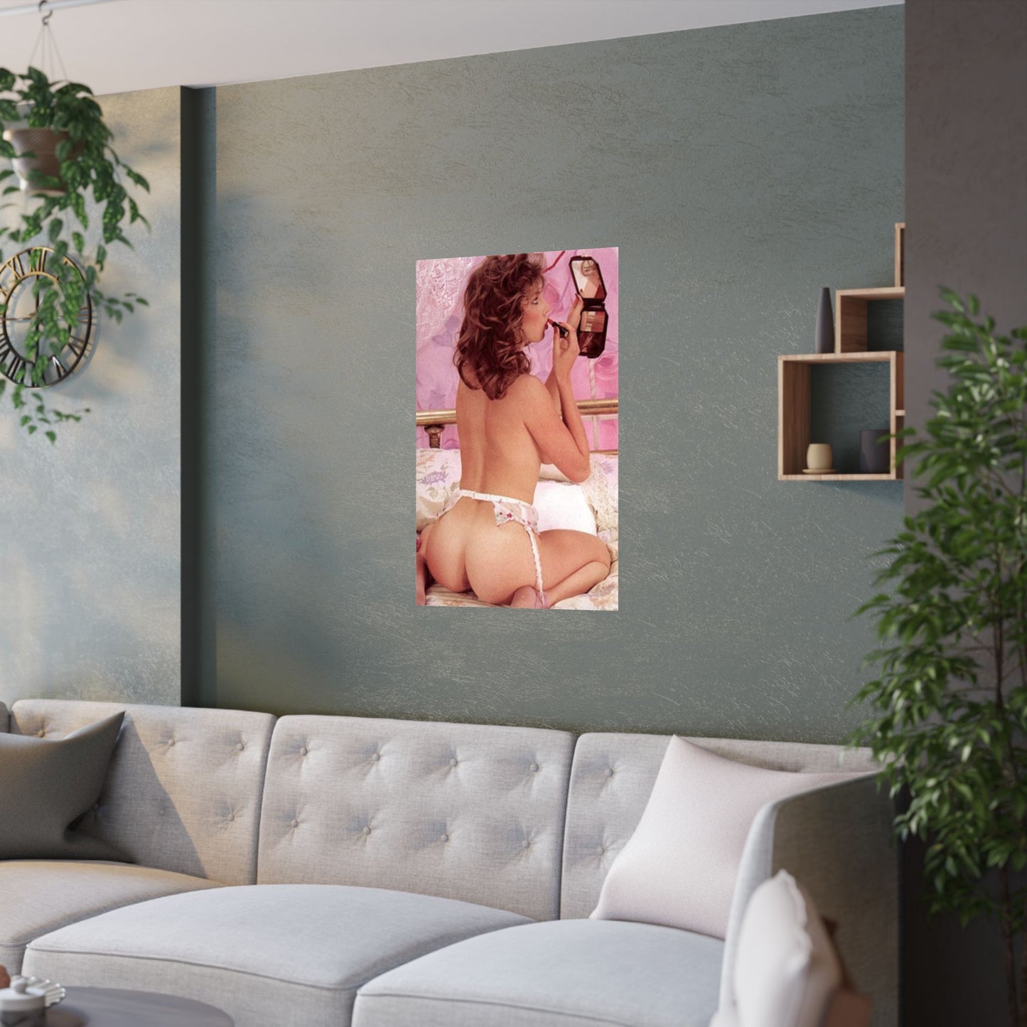 Elegant Satin Poster - Vintage Glamour Art Print