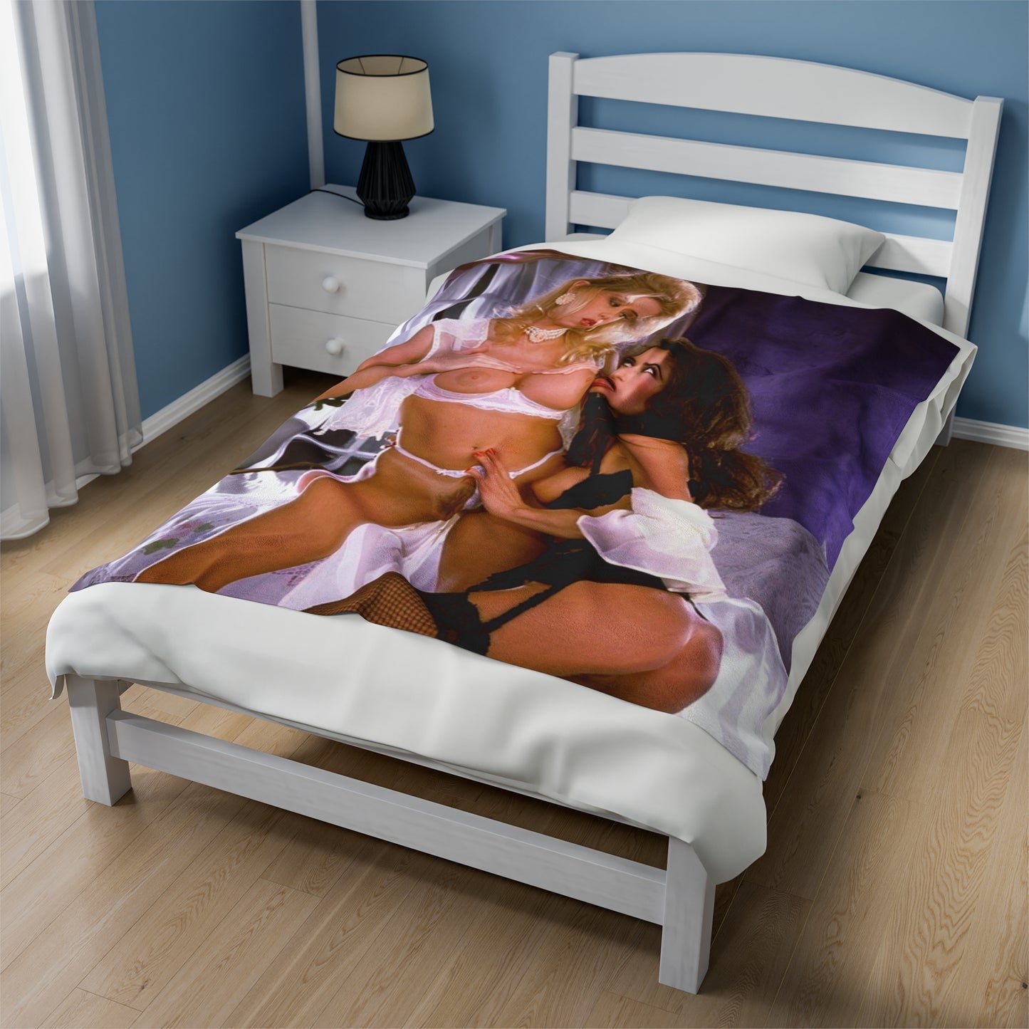 Velveteen Plush Blanket Jenna Jameson & Rebecca Lord Nude