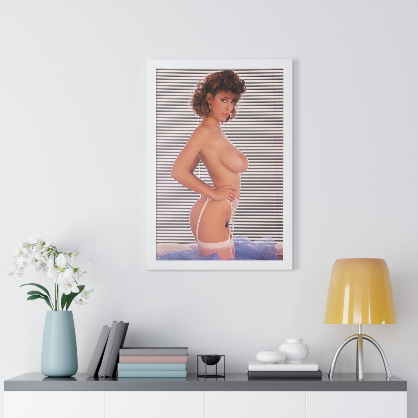 Framed Vertical Poster Porn Star Christy Canyon Nude