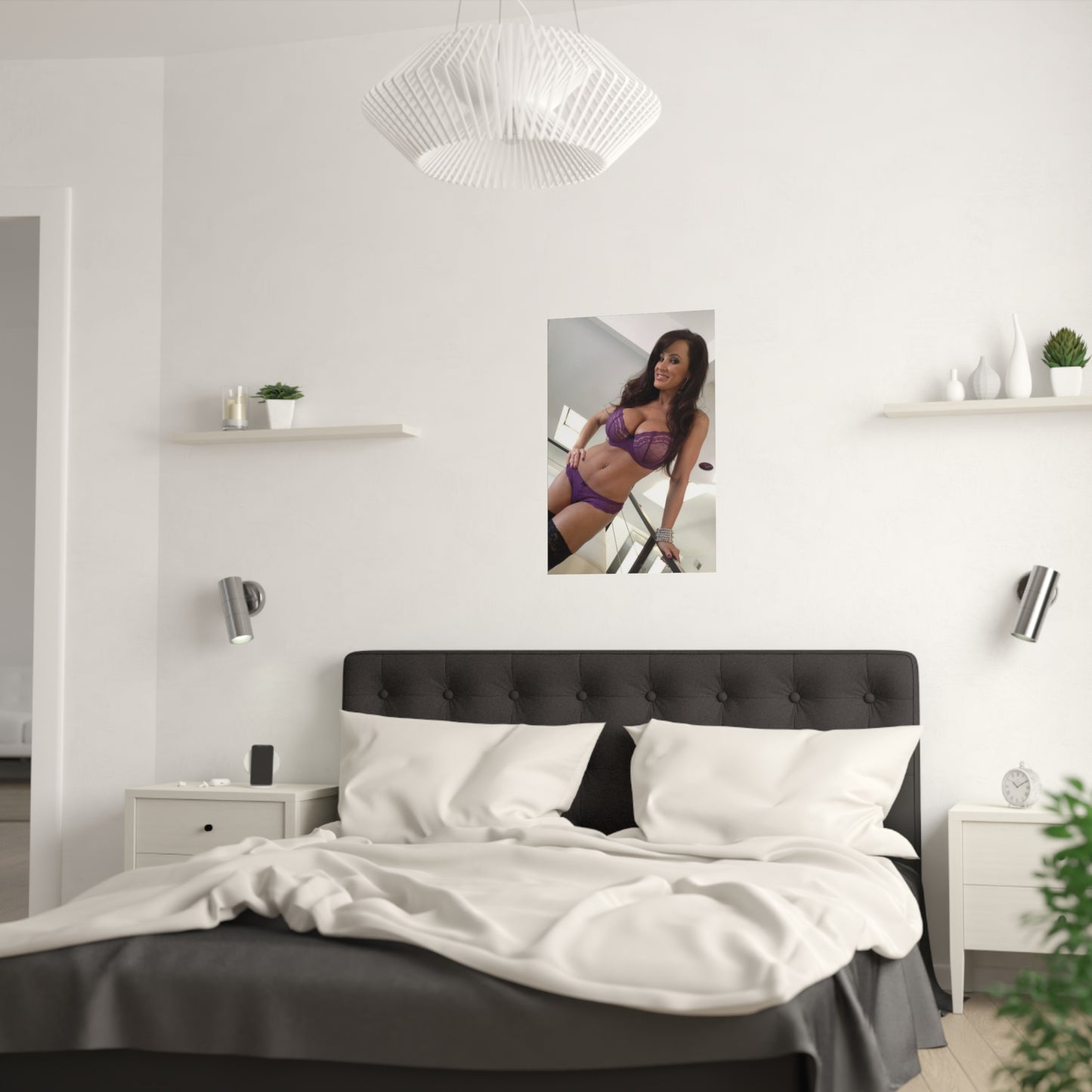 Satin Posters (210gsm) Lisa Ann Purple Lingerie