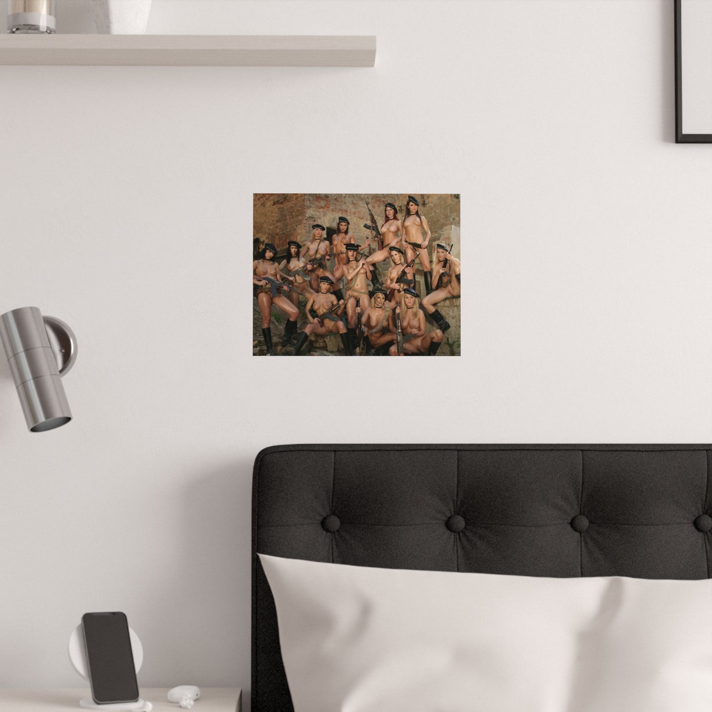 Satin Posters (210gsm) Hot Nude Chicks with Guns