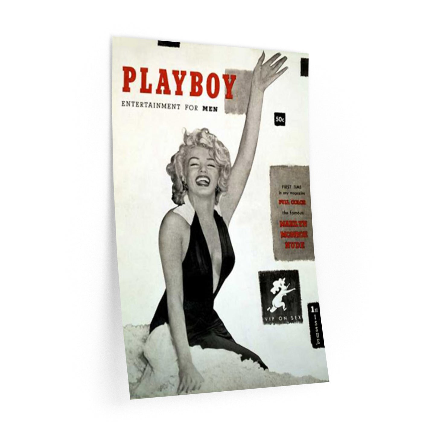 Wall Decals Playboy Cover December 1953 Marilyn Monroe