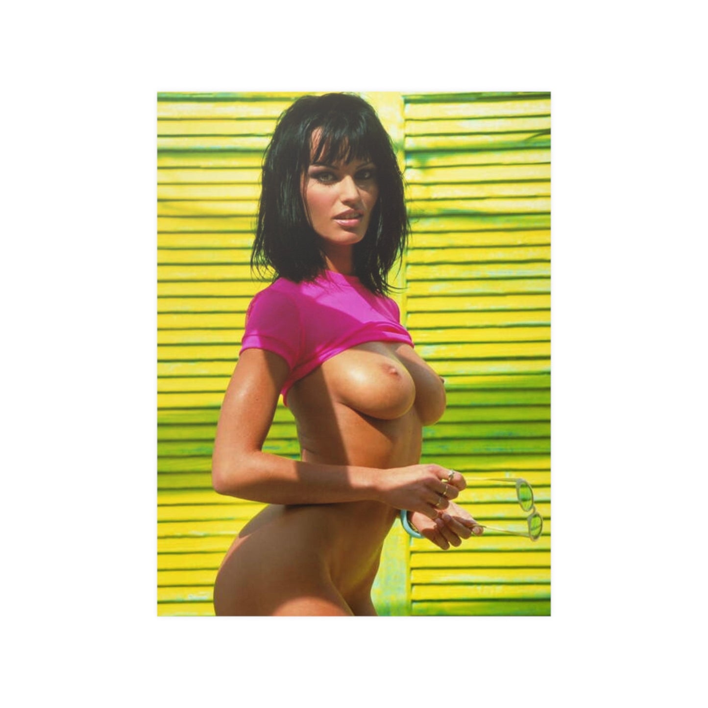 Satin Posters (210gsm) Retro Pornstar Anita Blond