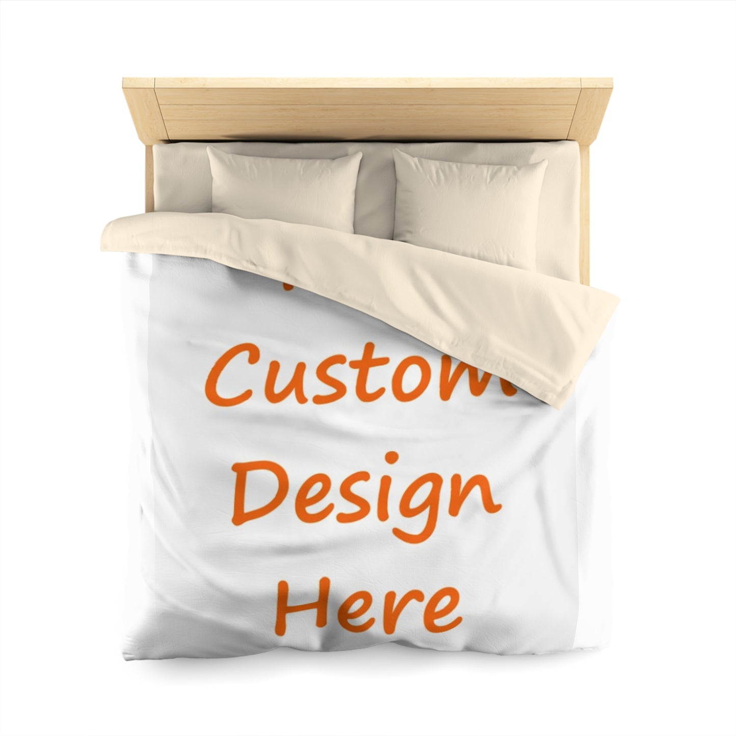 Microfiber Duvet Cover Custom Purchase & Message Artwork! No Limits!