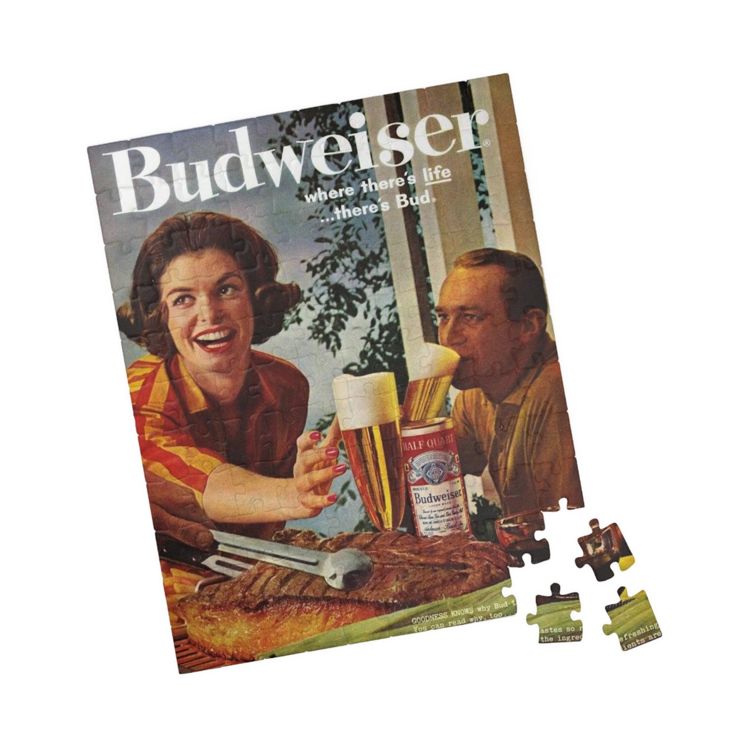 Puzzle (110, 252, 520, 1014-piece) Retro Beer Advertisement Budweiser