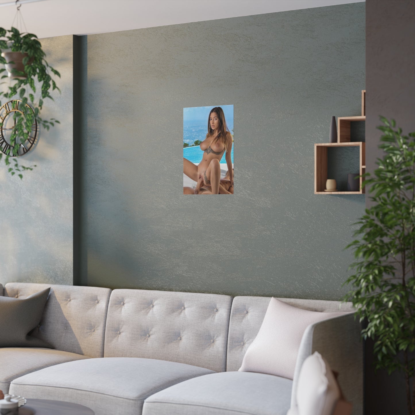 Satin Posters (210gsm) Natural Tits Liya Silver
