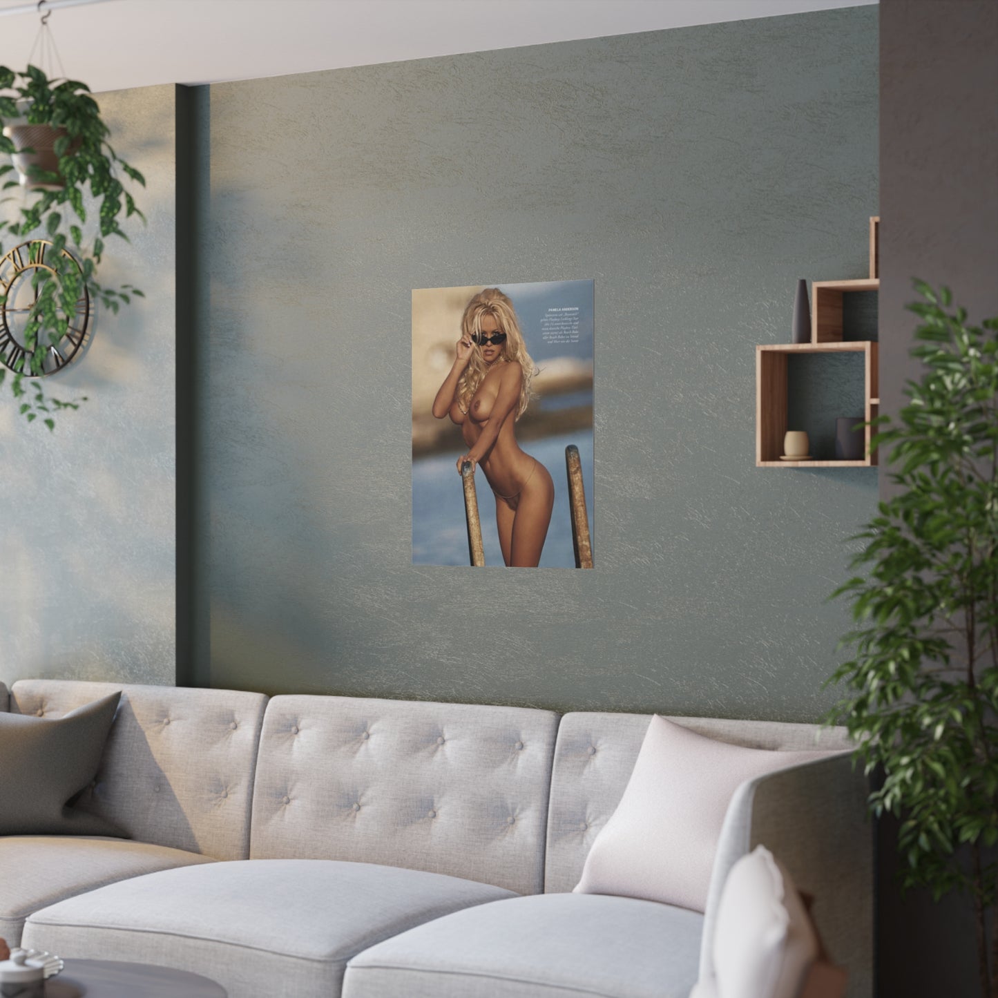 Satin Posters (210gsm) Pamela Anderson Nude #4