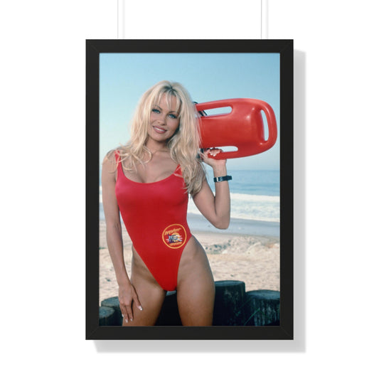 Framed Vertical Poster Pamela Anderson Baywatch