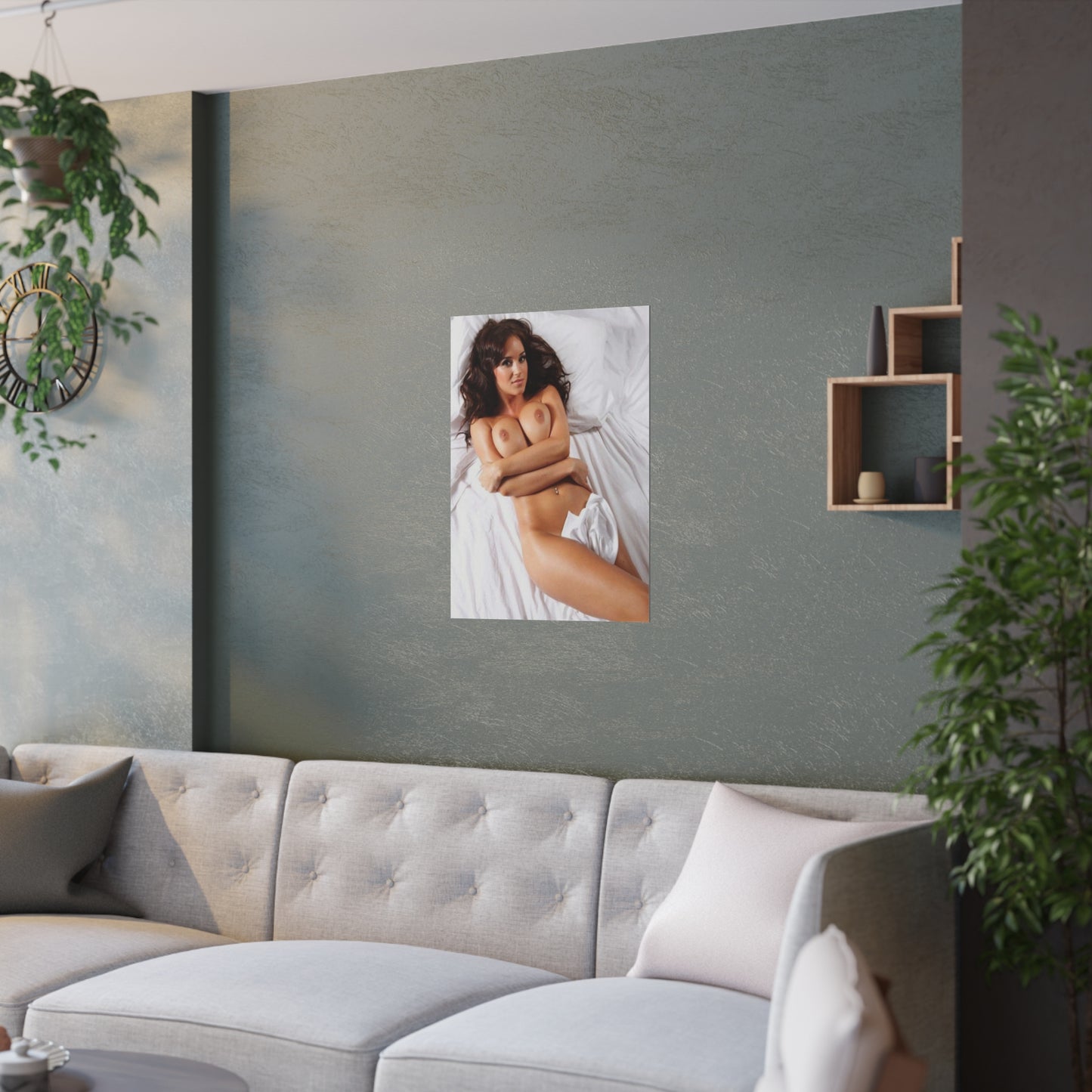 Satin Posters (210gsm) Sexy Brit Rosie Jones Nude