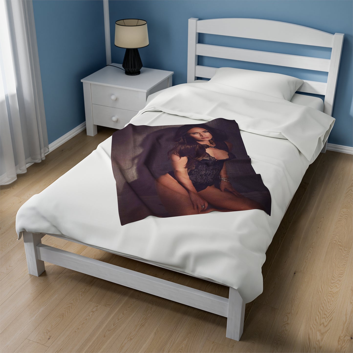 Velveteen Plush Blanket Megan Fox