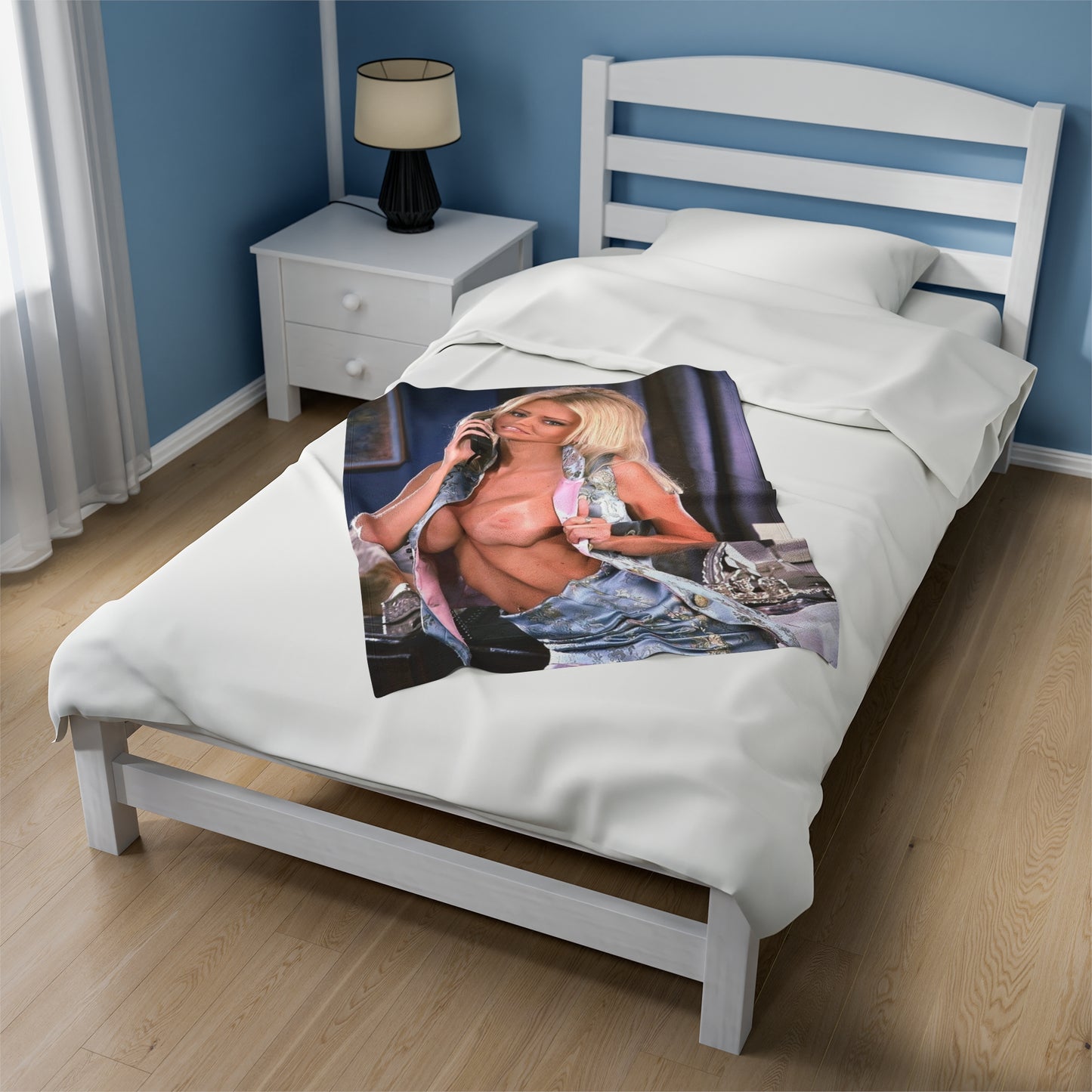 Velveteen Plush Blanket Pornstar Jenna Jameson Nude