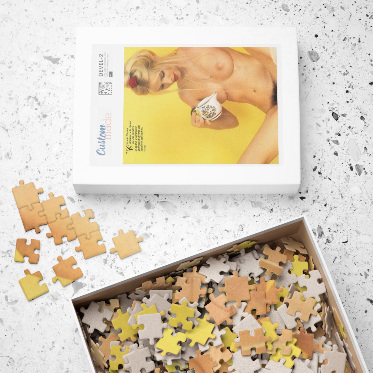 Puzzle (110, 252, 500, 1014-pc) Retro Porn Star Cicciolina (Ilona Staller) Nude