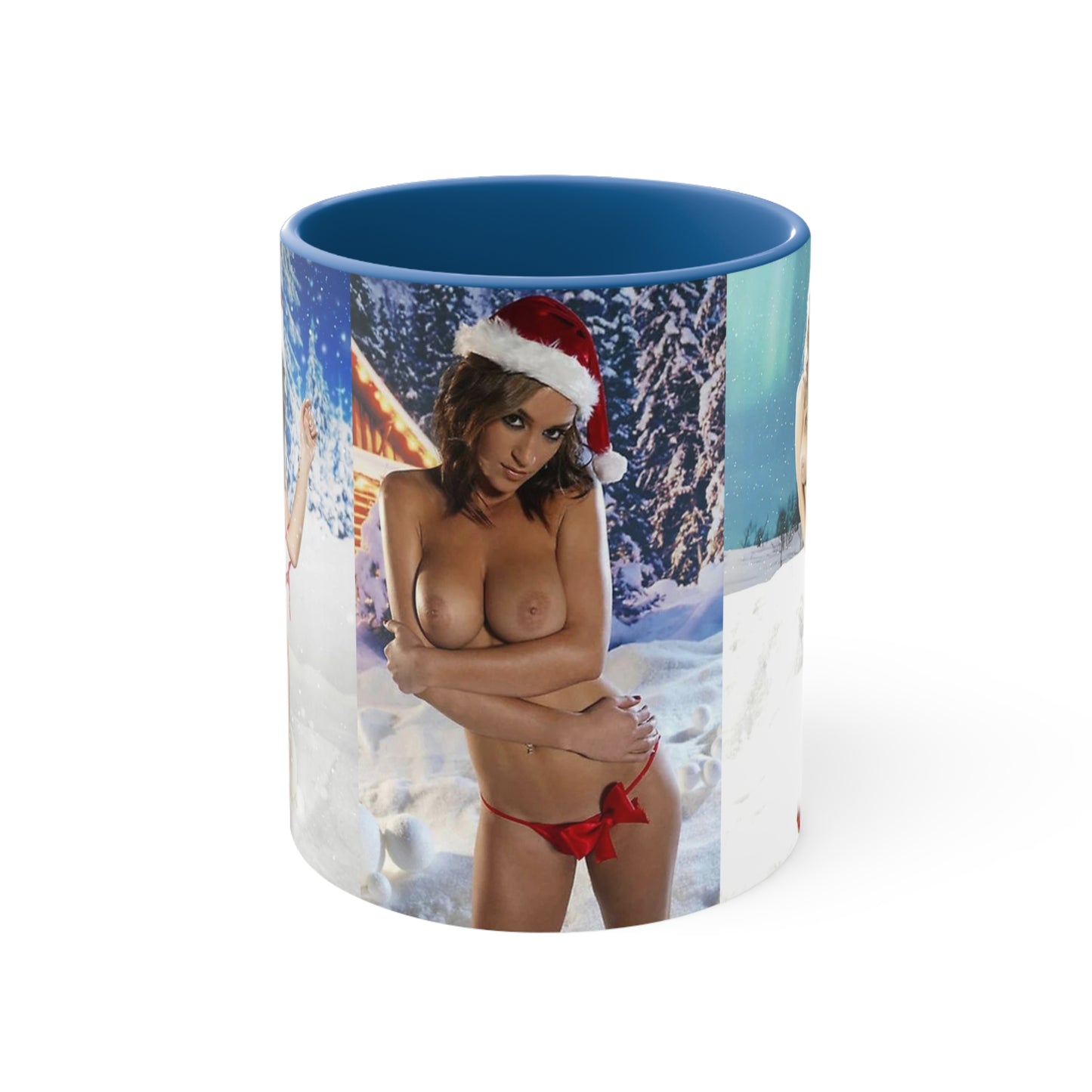 Accent Coffee Mug, 11oz Nude Christmas Pornstars