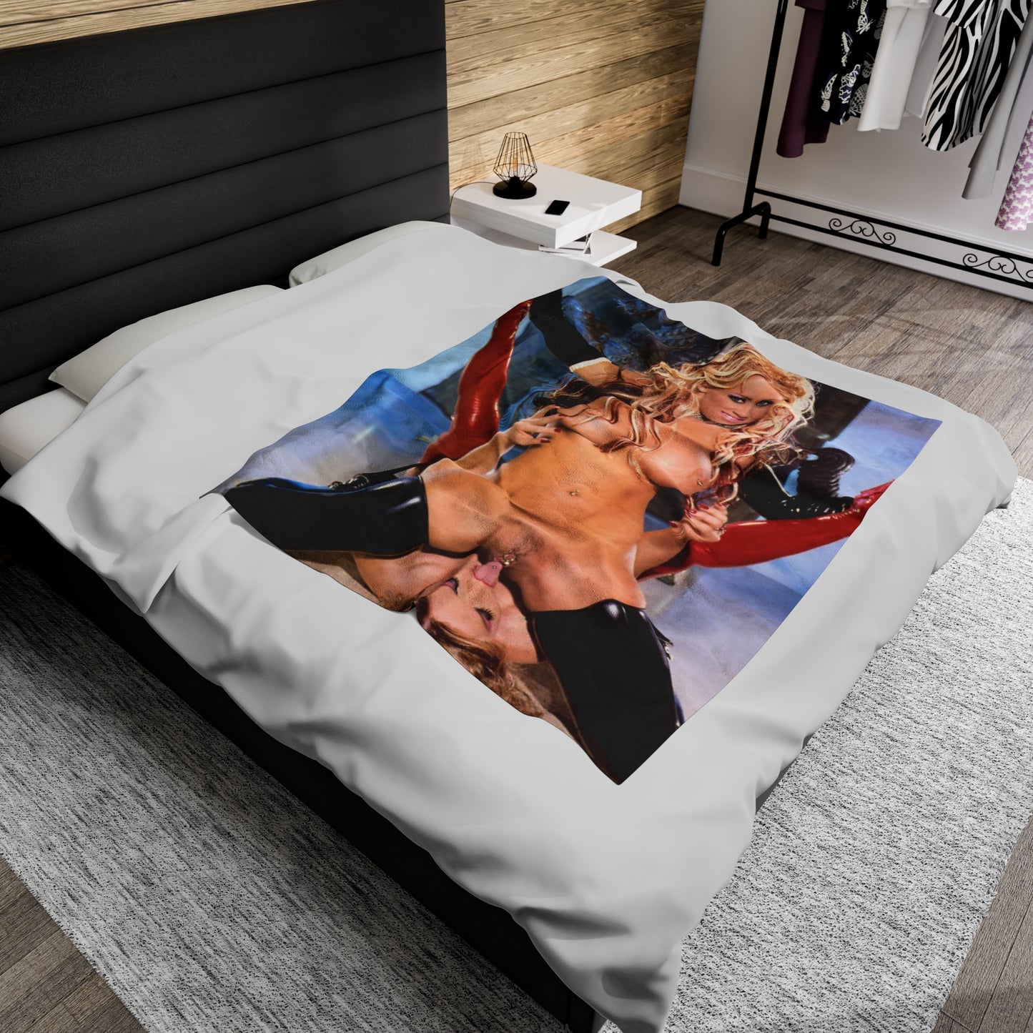 Velveteen Plush Blanket Jenna Jameson and Janine Lindenmulder